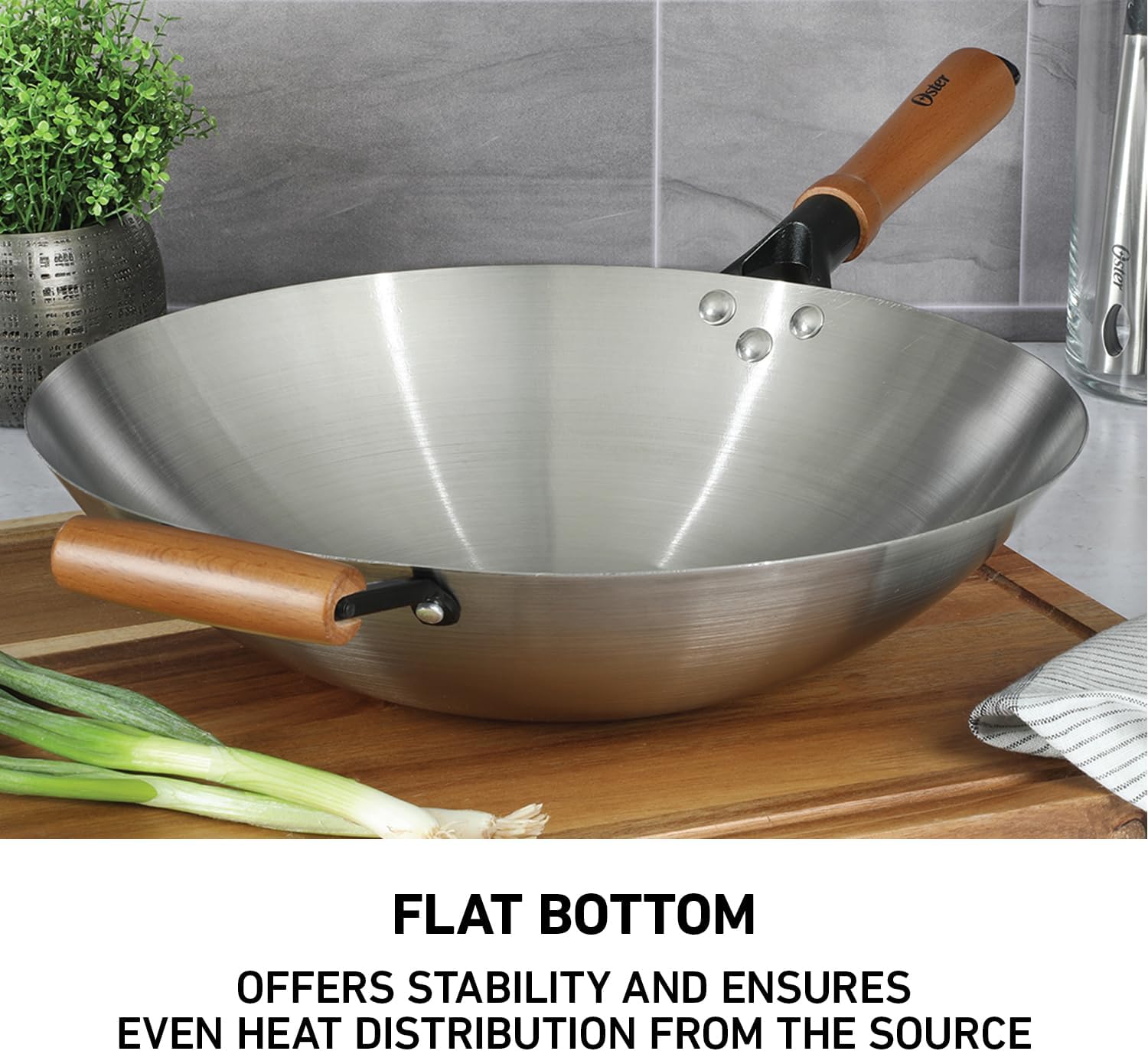 Oster Dutch Oven with Steamer Basket 3-Quart - Sangerfield Stainless Steel, Stovetop Steamer for Vegetables, Rice & Tamales, Dishwasher Safe