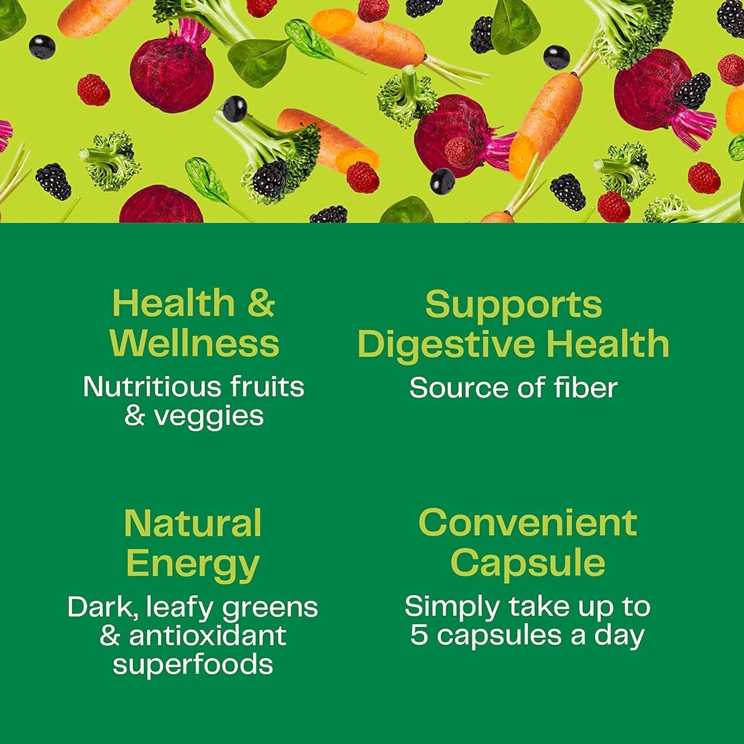 Amazing Grass Super Greens Powder Original, 60 Servings, 16.9 oz | Organic Greens Superfood Powder with Spirulina, Beet Root, Probiotics & Digestive Enzymes to Support Digestion