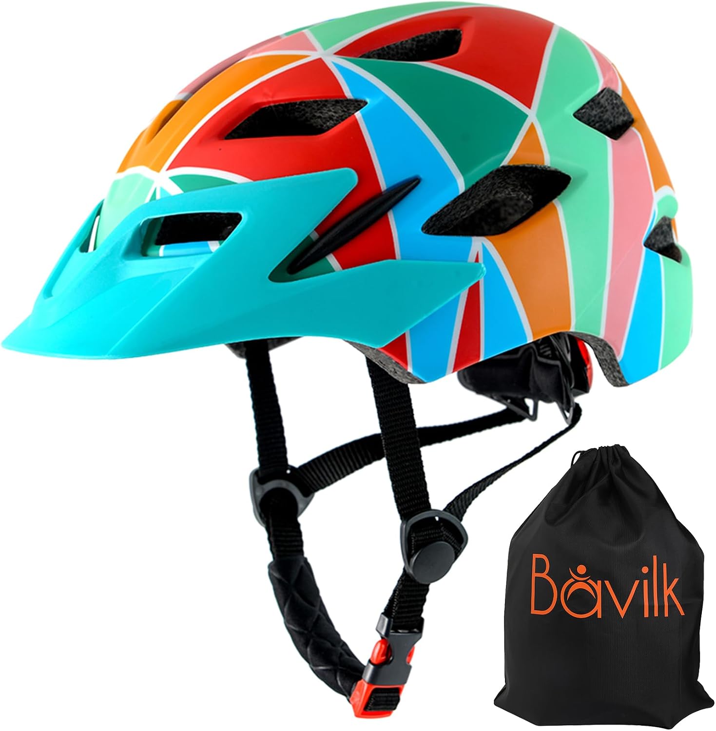 Kids Bike Helmet with LED Light for Youth Teen Toddler Boys Girls