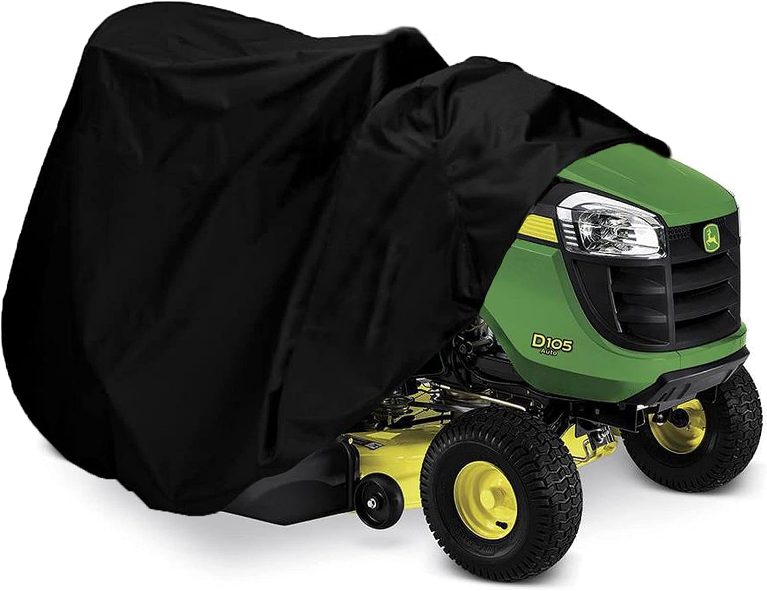 Riding Lawn Mower Cover, Waterproof Tractor Cover Fits Decks up to 54", Heavy Duty 420D Polyester Oxford, Durable, UV