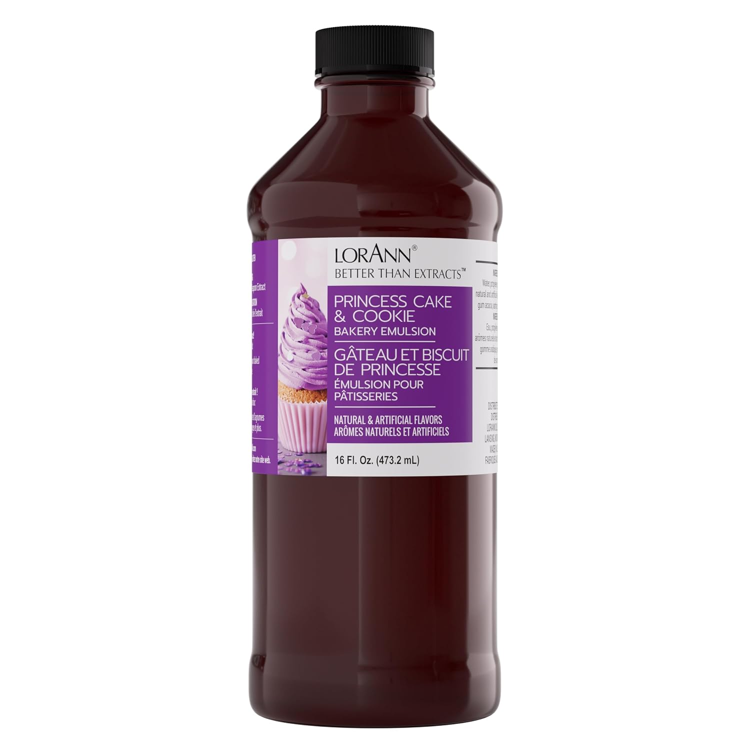 LorAnn Oils Peppermint Bakery Emulsion: True Essence, Ideal for Boosting Fruit Tones in Cakes, Cookies & Desserts, Gluten-Free, Keto-Friendly, Extract Substitute Essential for Your Kitchen, 16 Oz