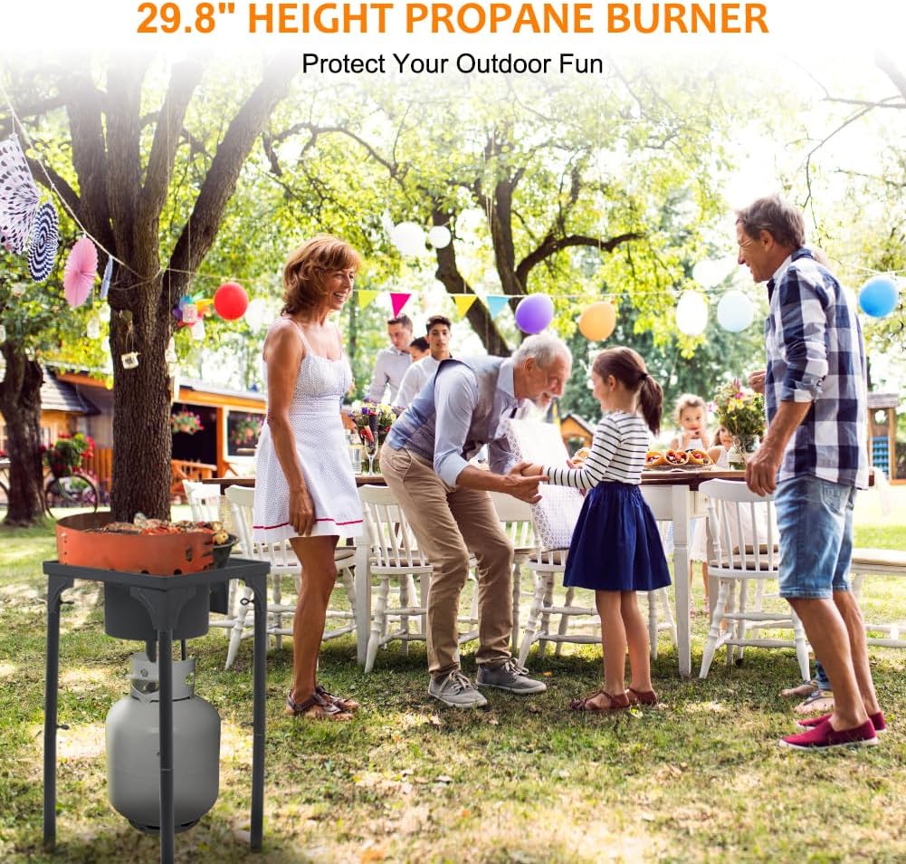 Camplux Camping Stove 2 Burners, Propane Burner 260,000 BTU, Heavy Duty Gas Stoves for Outdoor Cooking