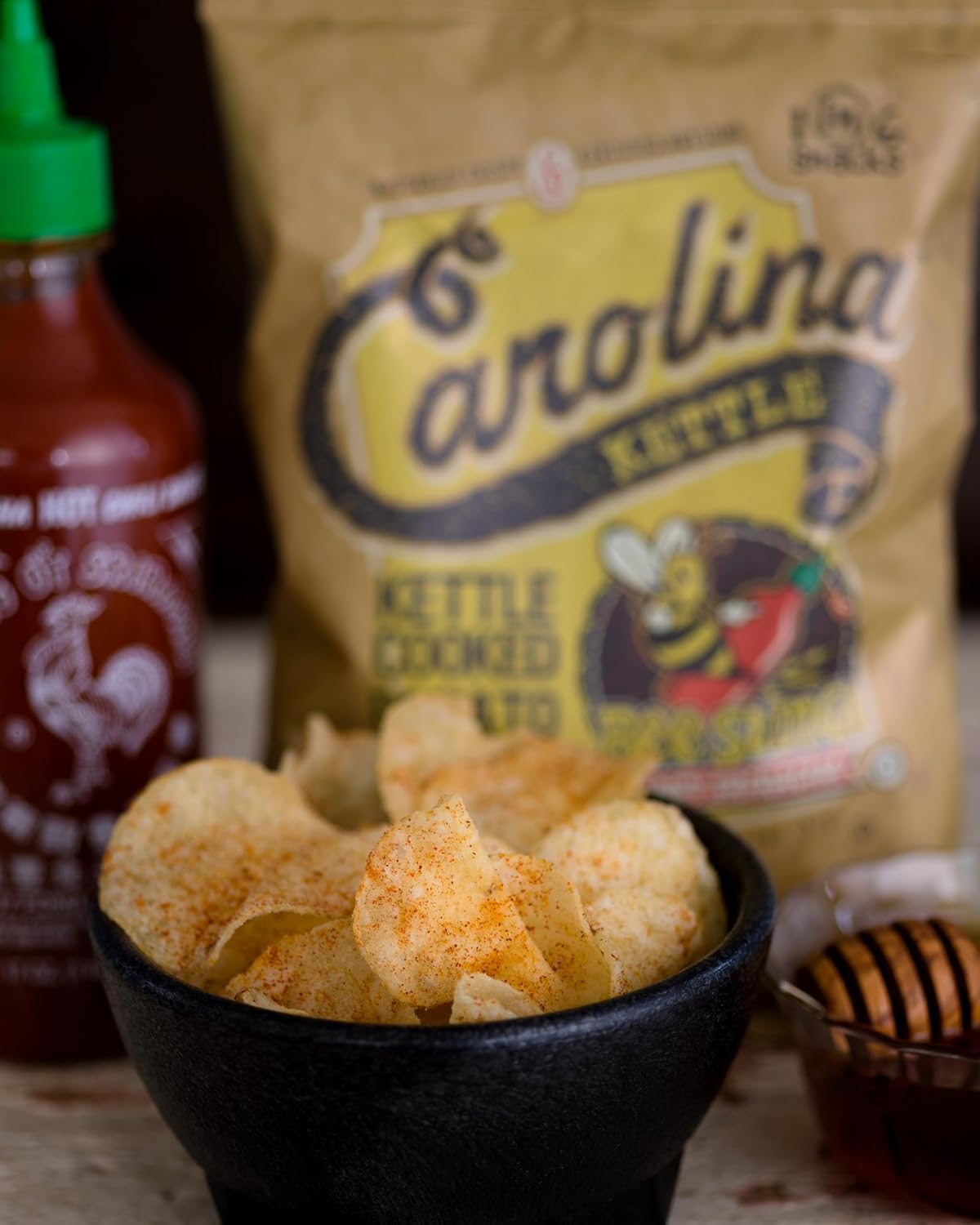 Carolina Kettle Chips | Kettle Cooked Potato Chips | Kosher - Gluten Free Chips Fit For Healthy School Snacks | With Irresistible Crunch and Bold