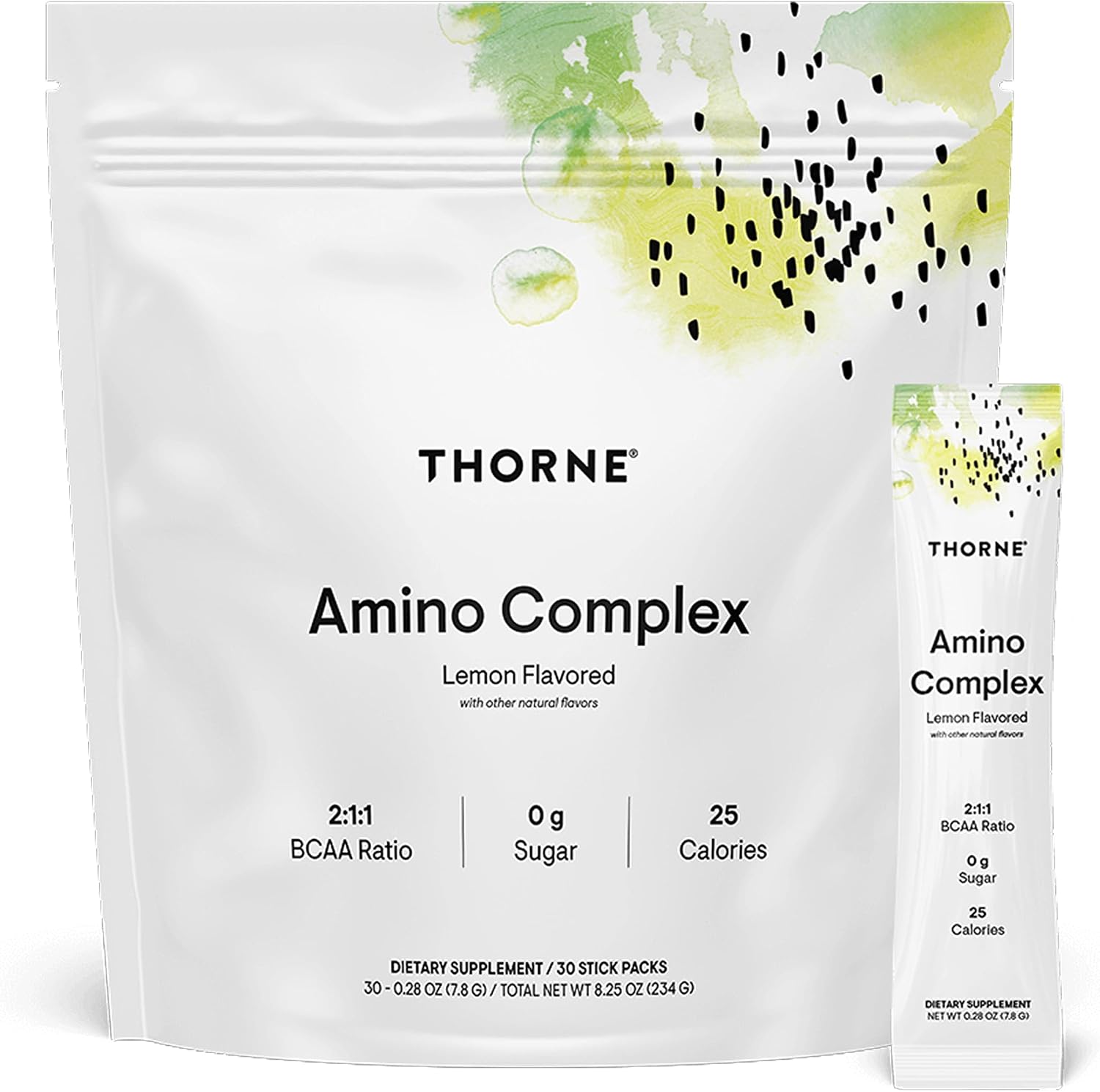 THORNE Amino Complex, Clinically Validated EAA & BCAA Powder, 30 Servings | Supports Lean Muscle Mass & Exercise Recovery*, for Pre or Post-Workout, Berry, Dairy-Free, NSF Certified for Sport