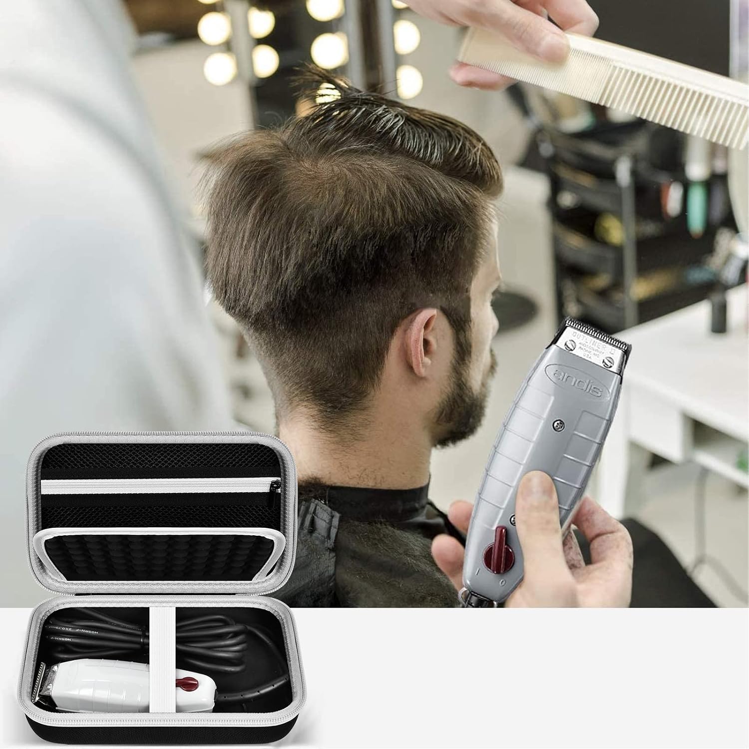 Case for Andis Professional T-Outliner Beard & Hair Trimmer, Model GTO 04780/04710/04603/04775