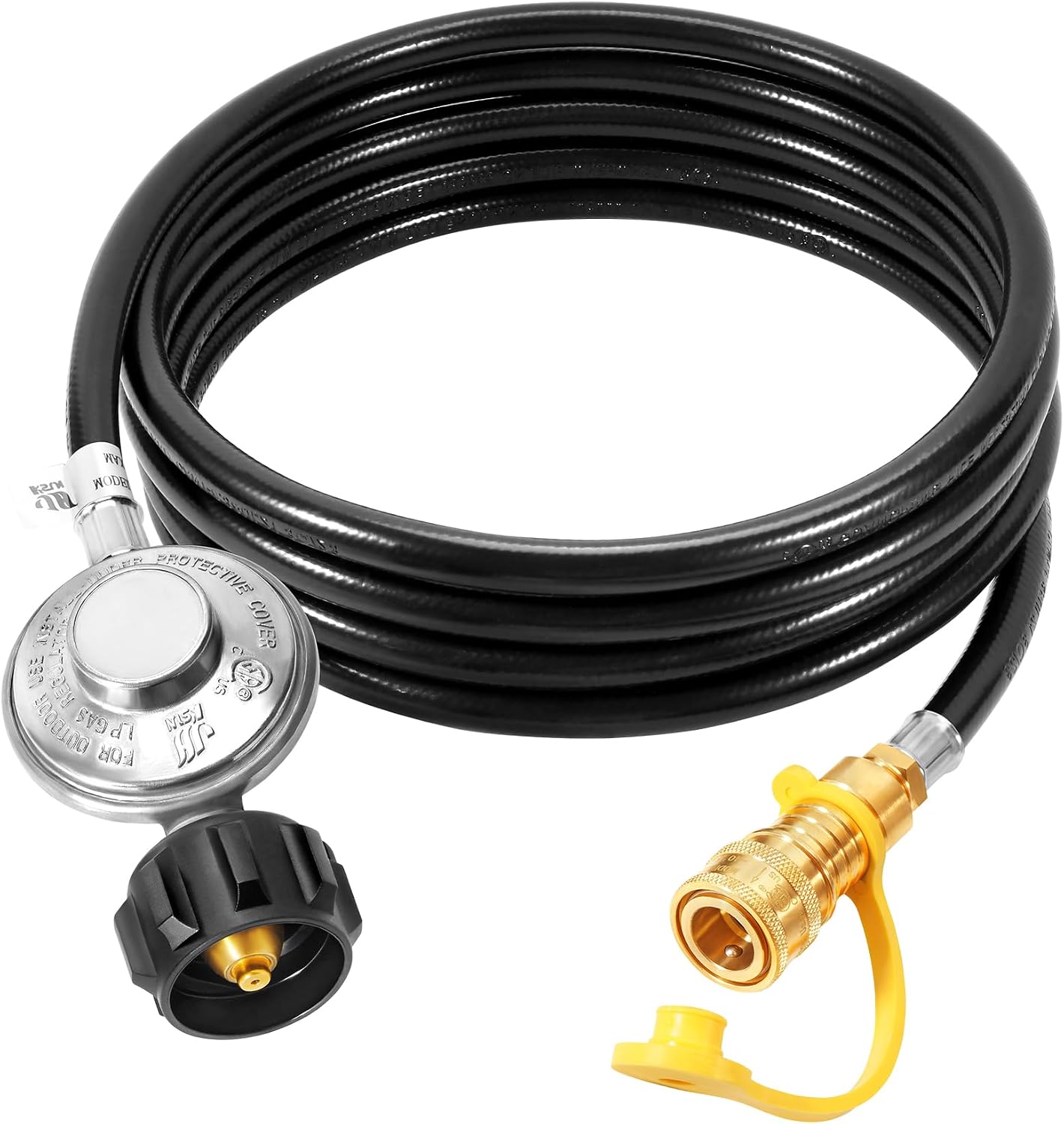 GasSaf 12ft Propane Regulator with Hose