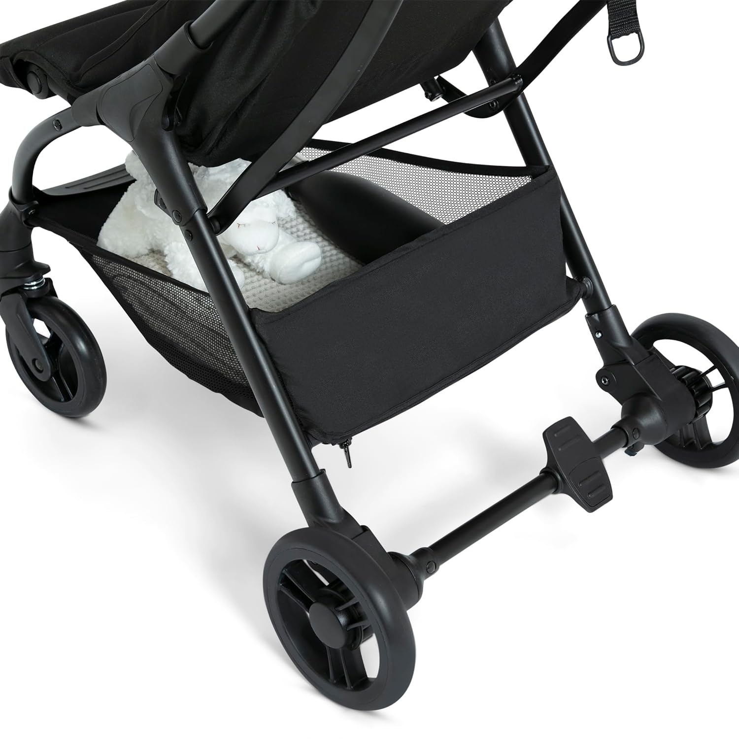 Jeep Altitude Compact Travel Stroller by Delta Children Greenguard Gold, Easy One Hand Fold, Lightweight, Extendable Canopy with Peek-a-Boo Window, Reclining Seat, 4 Wheel Suspension, Olive Green