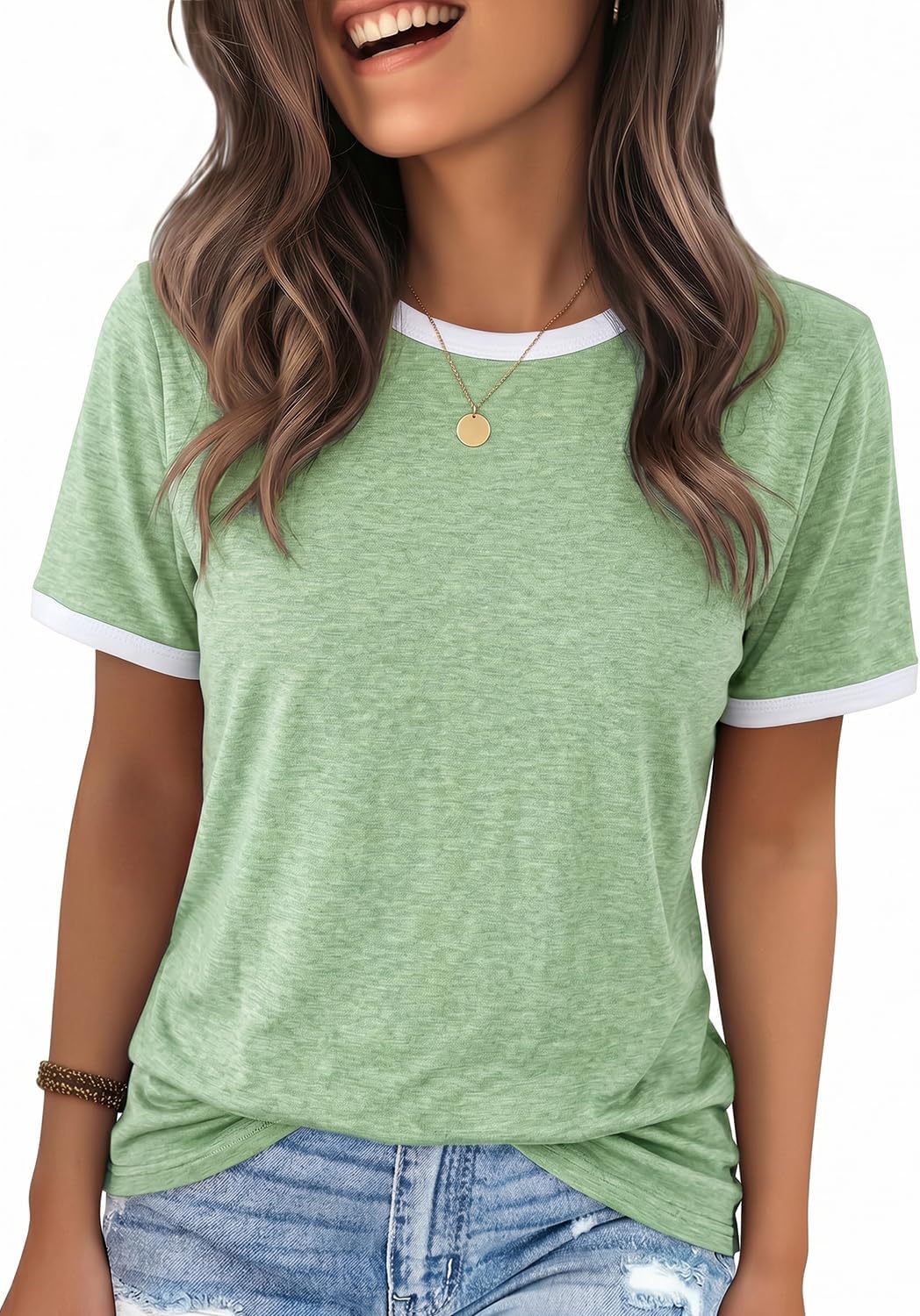 YEXIPO Graphic Tees for Women Short Sleeve Summer Tops Casual Cute T Shirts