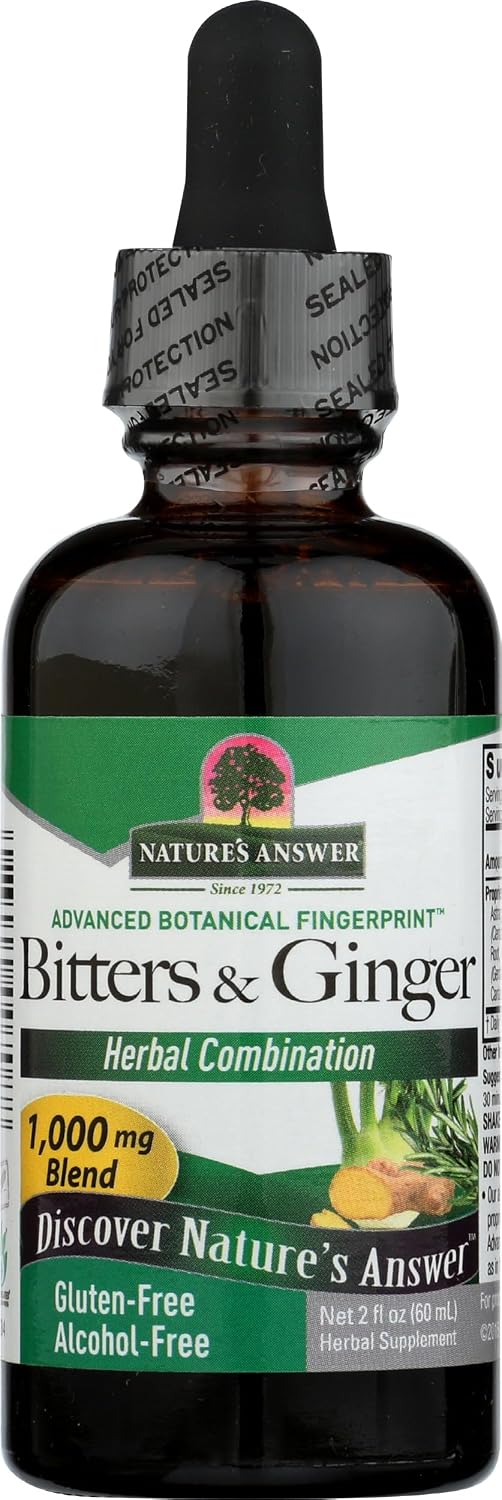 Nature's Answer Alcohol-Free Bitters with Ginger, 2-Fluid Ounces