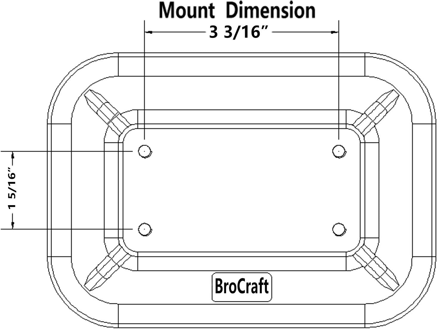 Brocraft Glue-On Pad for Inflatable Boats/Inflatable Boats Rod Holder Mount