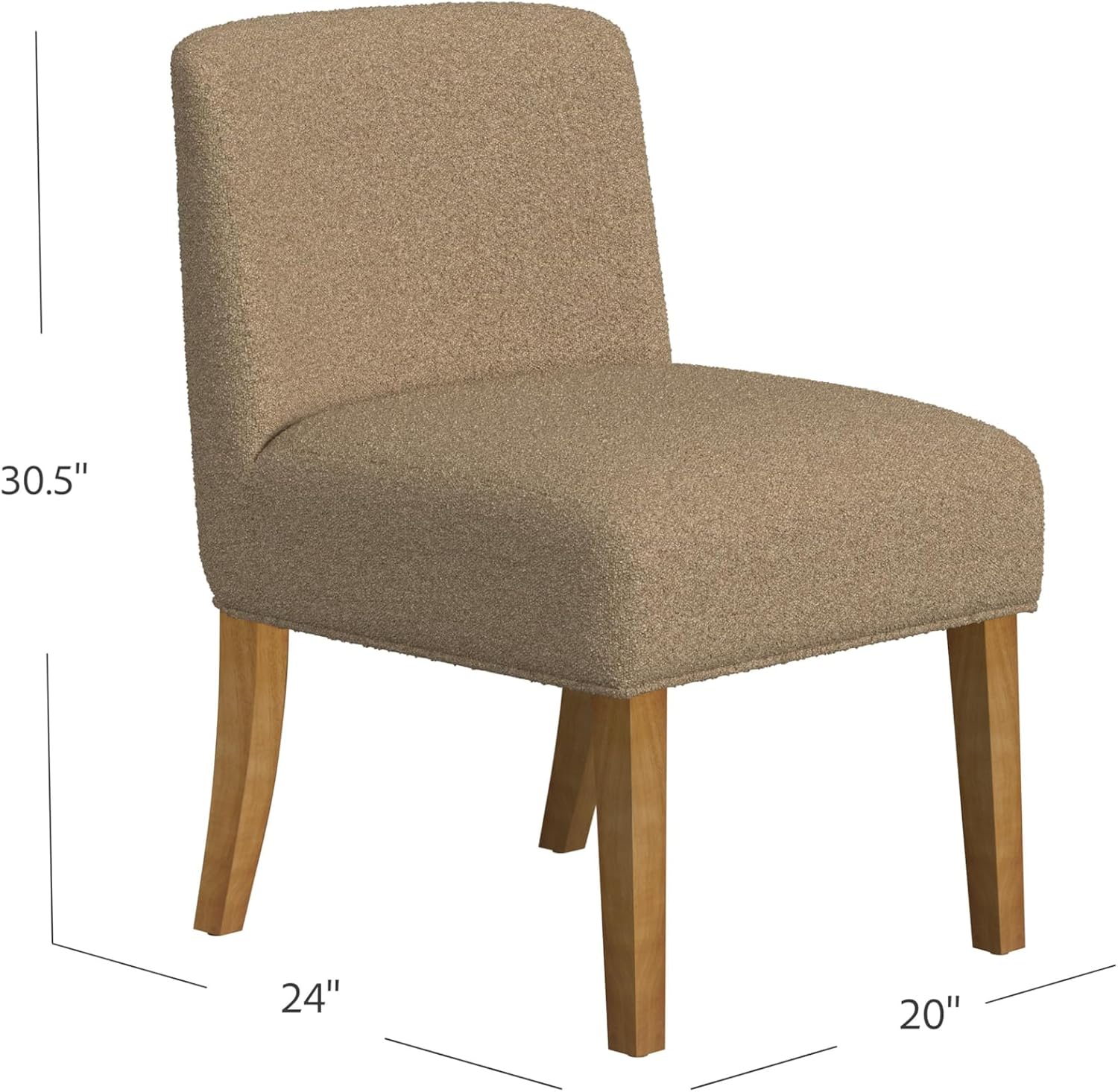 HomePop Parsons Dining Chair - Red & Gold Damask (Single Pack)