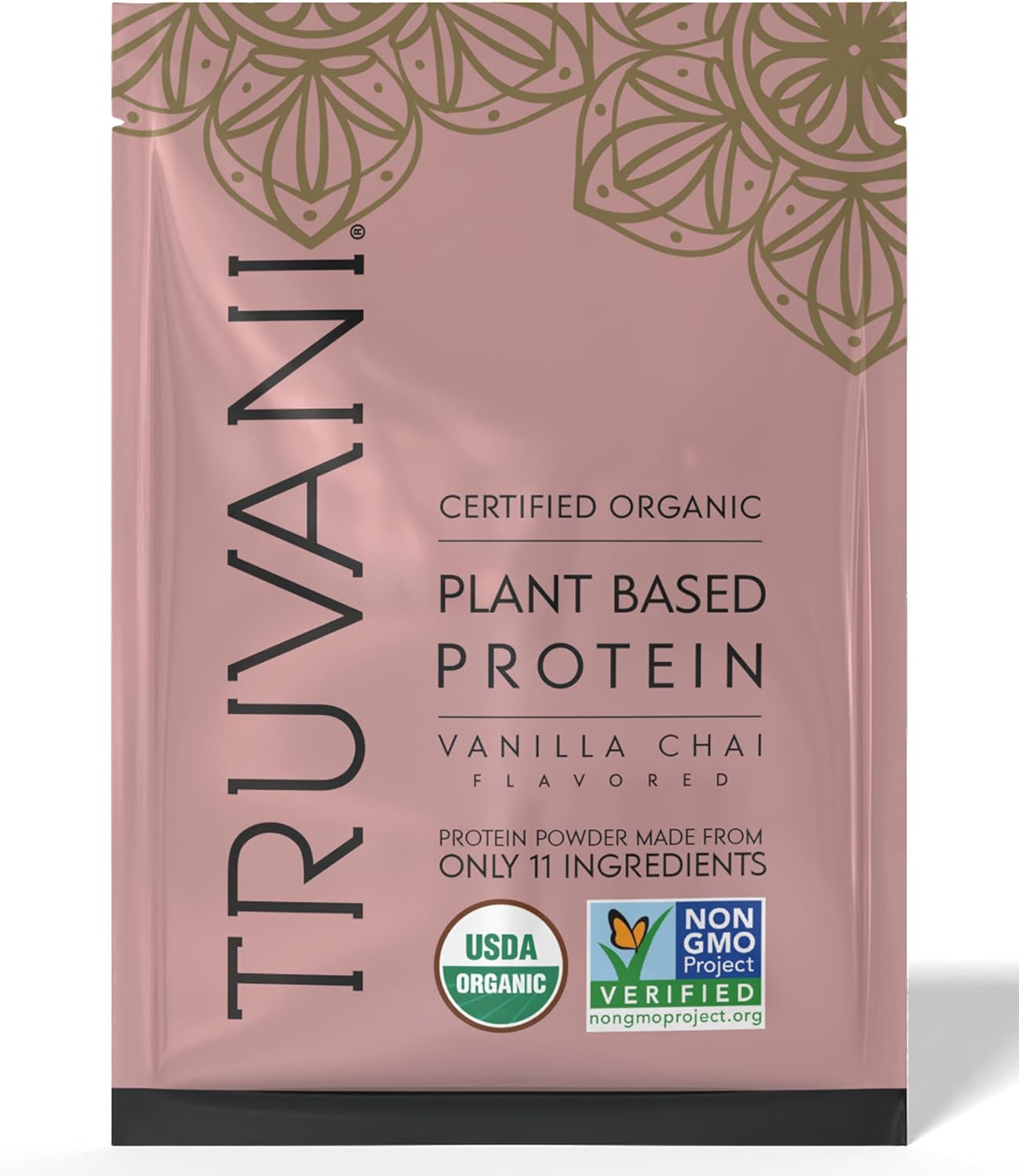 Truvani Organic Plant Based Protein Powder | Chocolate | 1 Serving