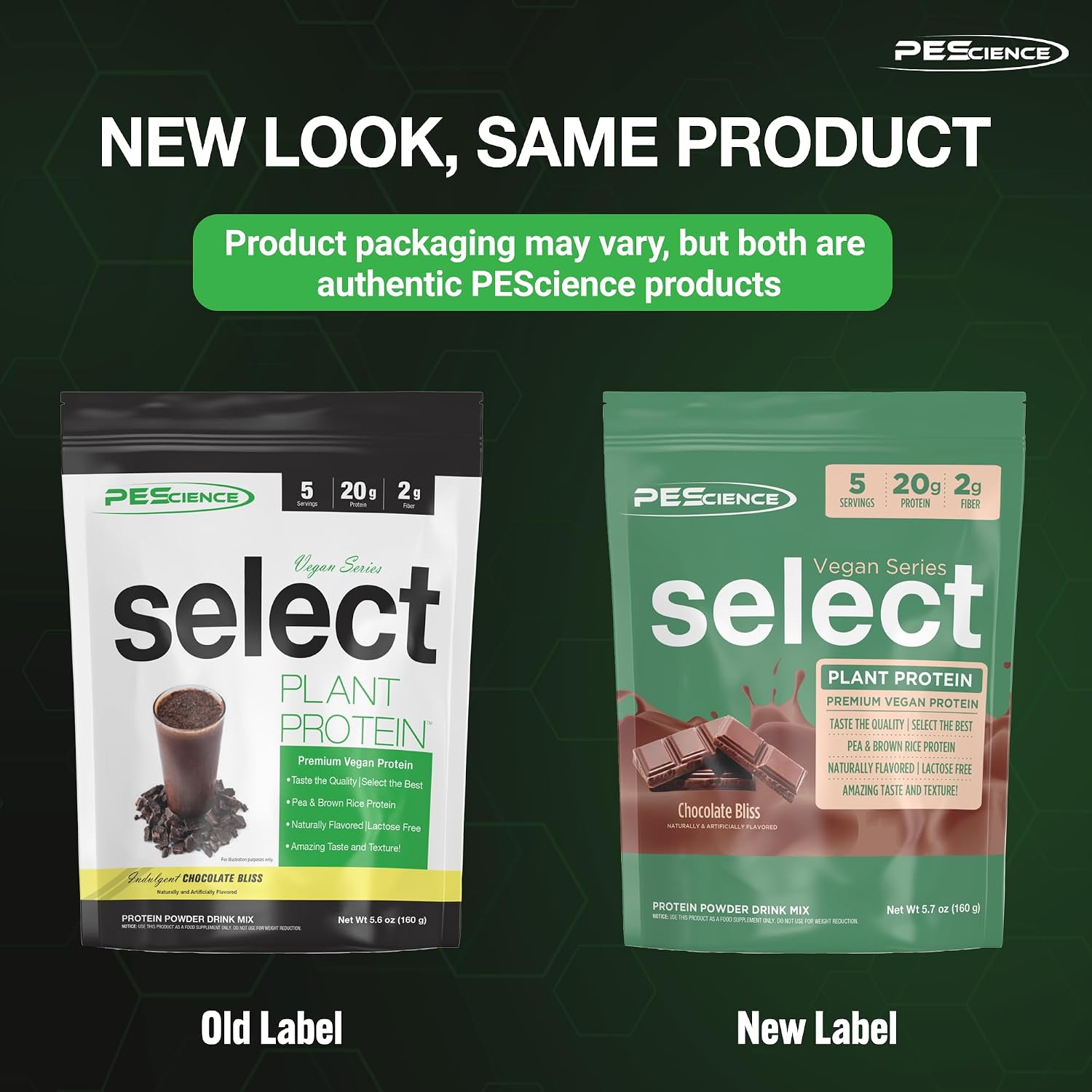 PEScience Select Vegan Protein Powder, Peanut Butter Delight, 27 Servings | Plant Based Protein Powder, Pea and Brown Rice Blend, Dairy Free, Lactose Free, Gluten Free