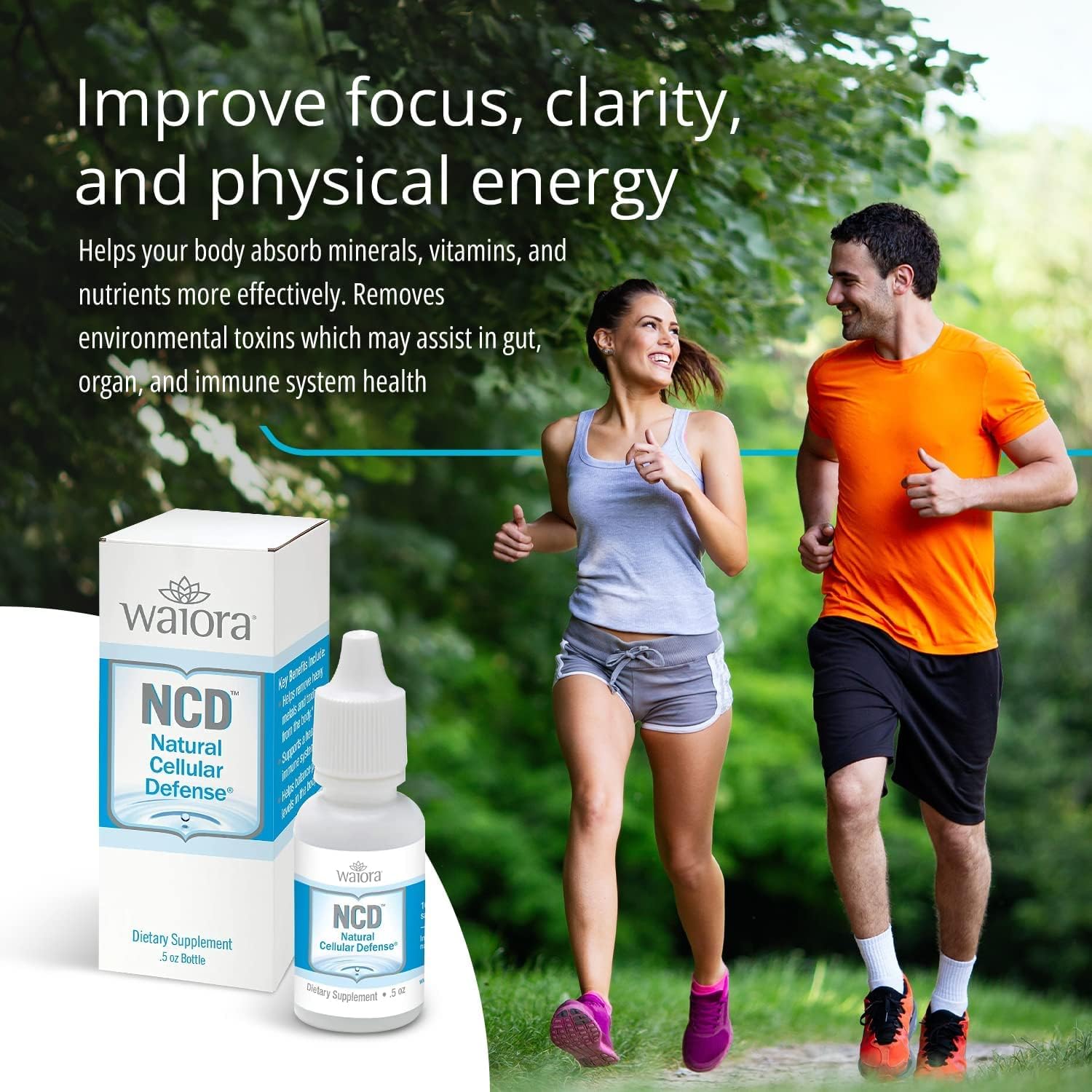 Natural Cellular Defense (NCD) Liquid Supplement, Advanced Mineral & Botanical Formula, Daily Immune & Cellular Wellness, Easy Absorption Drops