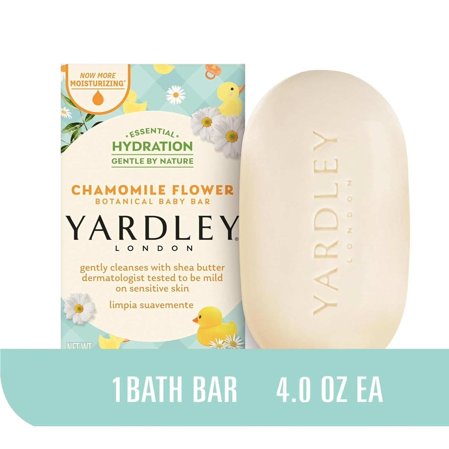 Yardley Oatmeal and Almond Bar Soap, Oatmeal & Almond, 4 Ounce