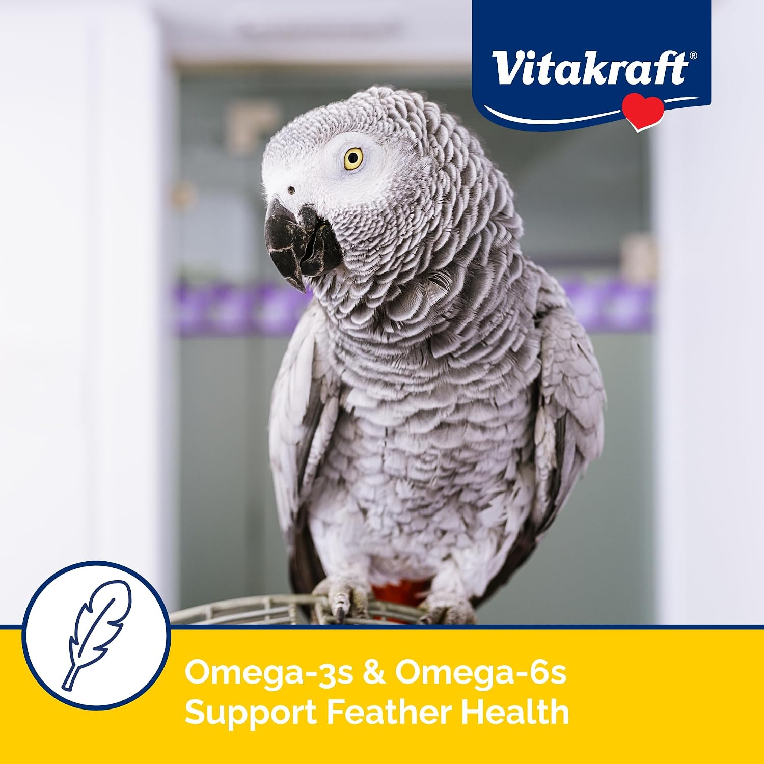 Vitakraft Menu Premium Parrot Food - Vitamin-Fortified - Macaw, Amazon, Conure, and Parrot Food for Large Birds 5 Pound (Pack of 1)