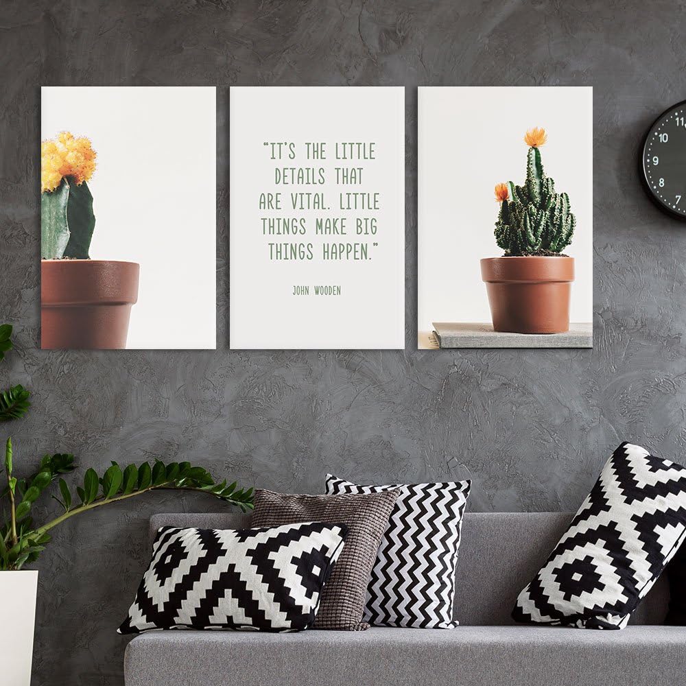 wall26 Canvas Prints Wall Art - Ocean Themed 3 Panel Wall Art with Wave,Anchor and Rudder - 16"x24" x 3 Panels