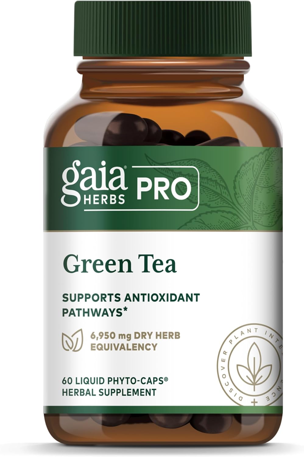 GAIA HERBS PRO Green Tea - Heart Health & Antioxidant Support Supplement* - Health Supplement with Green Tea Leaf Extract - Vegan, Gluten-Free