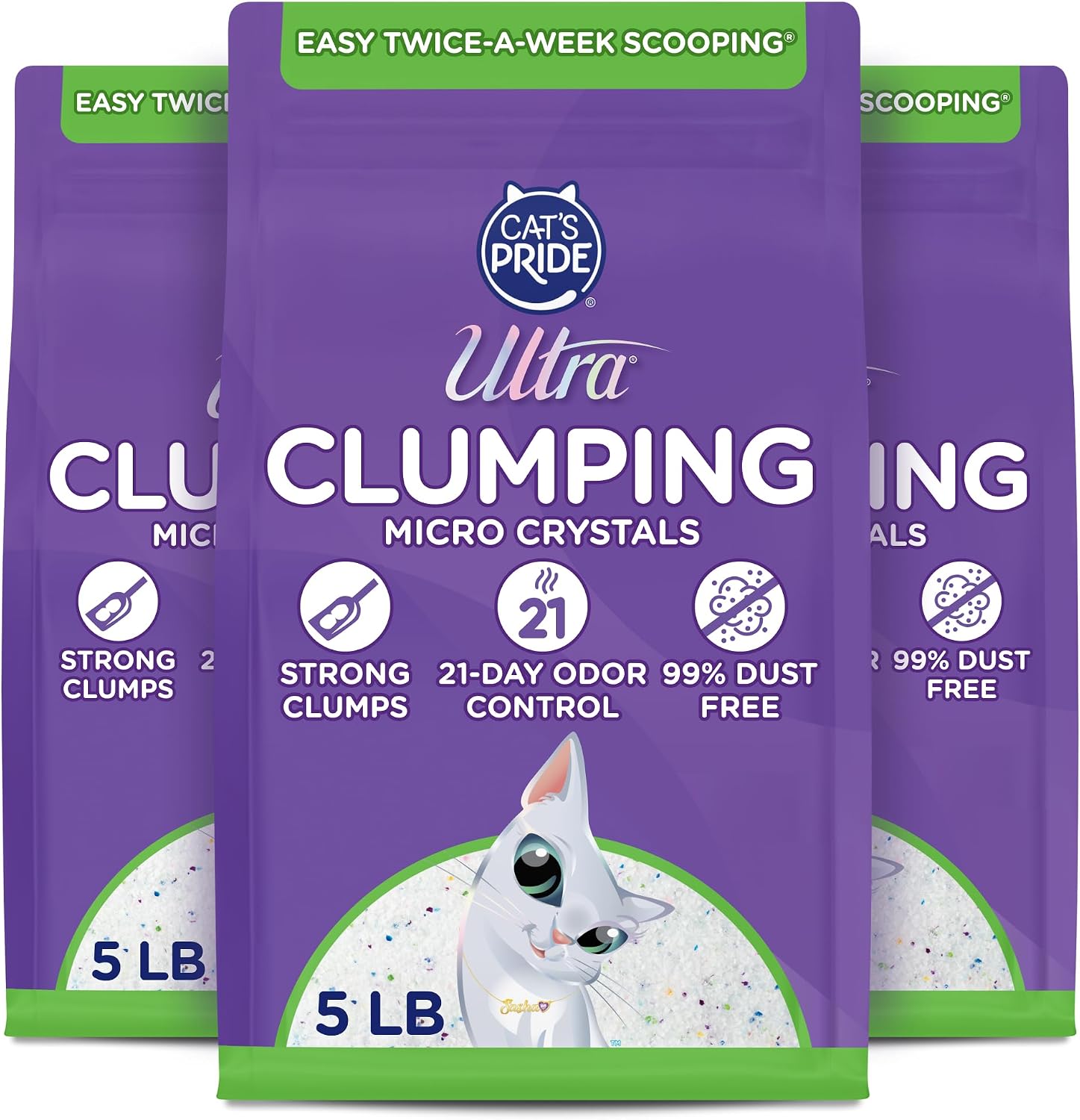 Ultra by Cat's Pride Micro Crystals Litter with 30-Day Odor Control, 5lbs