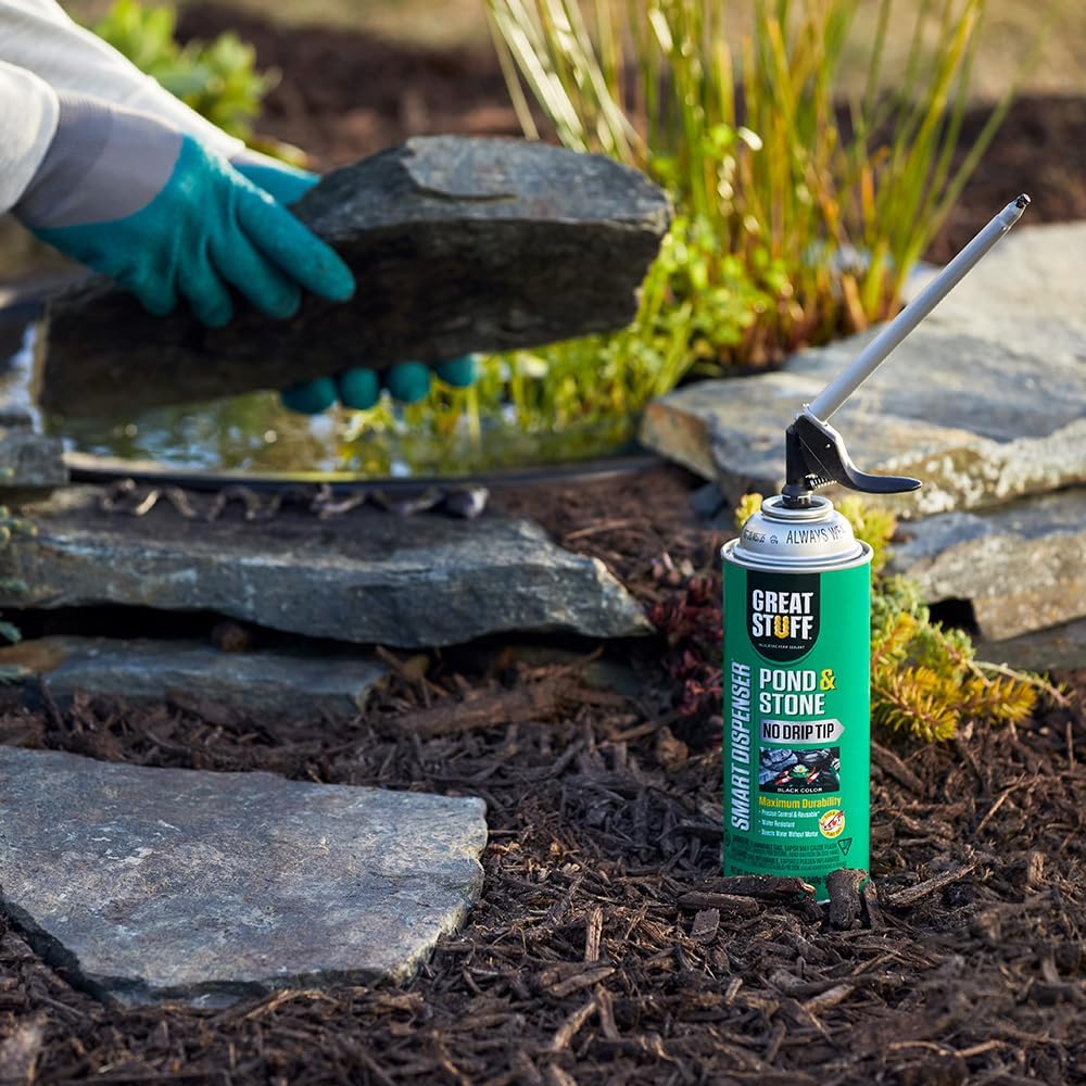 Great Stuff 99112849 Smart Dispenser Pond & Stone, 12 oz, Black