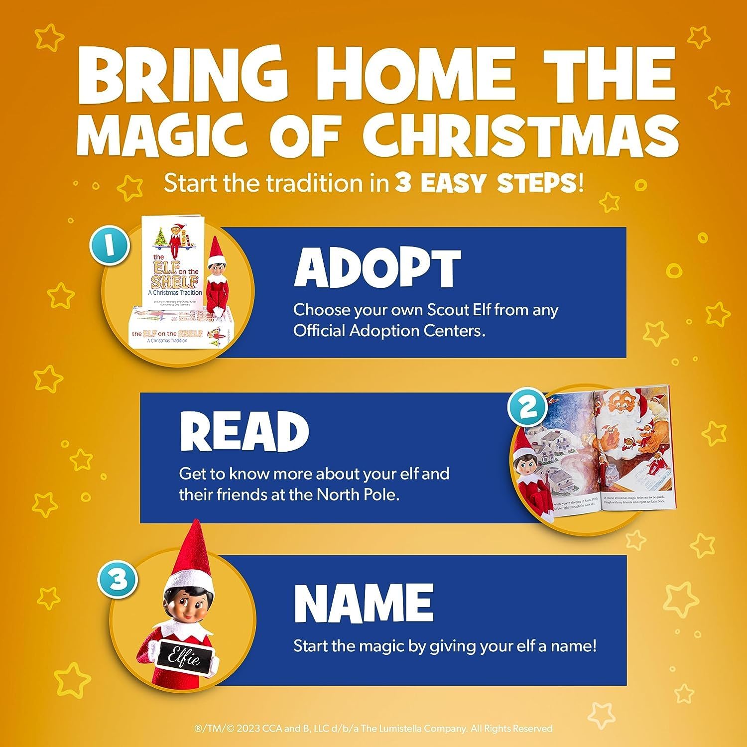 Elf on the Shelf: A Christmas Tradition (Blue-Eyed Girl Scout Elf)
