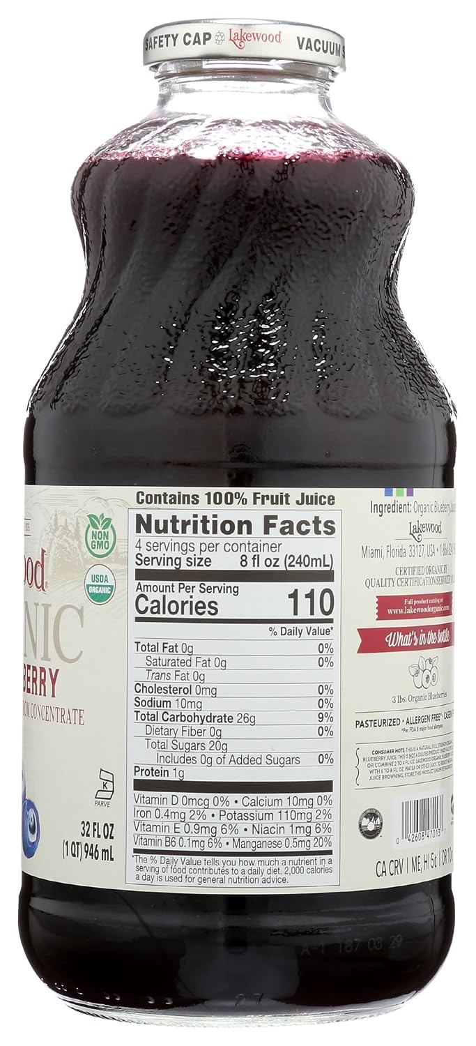 Lakewood Organic Black Cherry Concentrate Juice, 12.5 Ounce (Pack of 6)