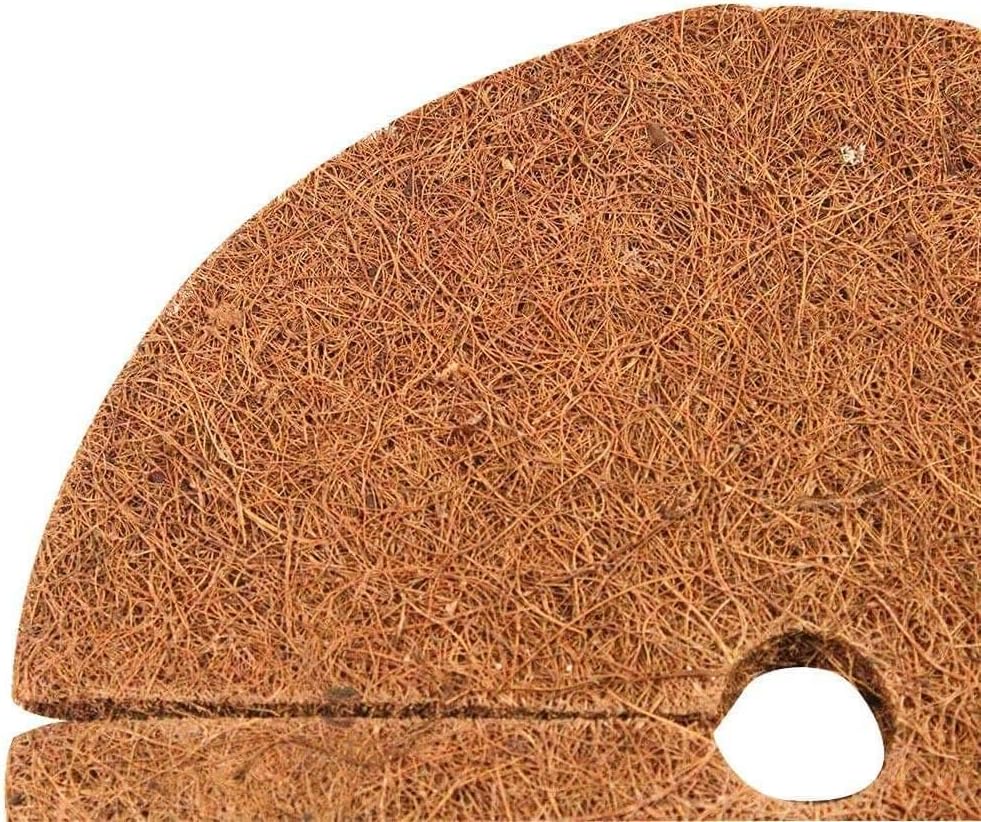 Envelor 20 pcs Coconut Fibers Mulch Ring 4 Inches Tree Protector Mat Coconut Mulch Cover Natural Coconut Fiber Weed Control Rings, Tree Ring Plant Cover for Indoor Outdoor Plants, Pot, Landscaping
