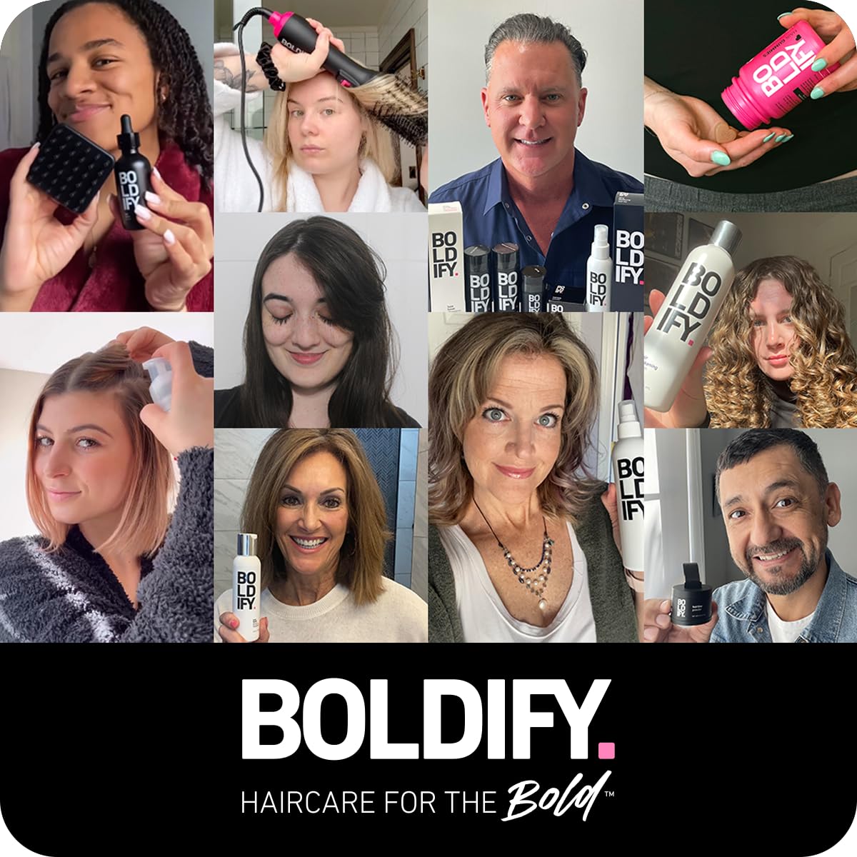 Boldify Hair Thickening & Volumizing Texture Spray for Fine Hair | Volume Booster, Stylist-Recommended Texture Spray, for Thinning Hair