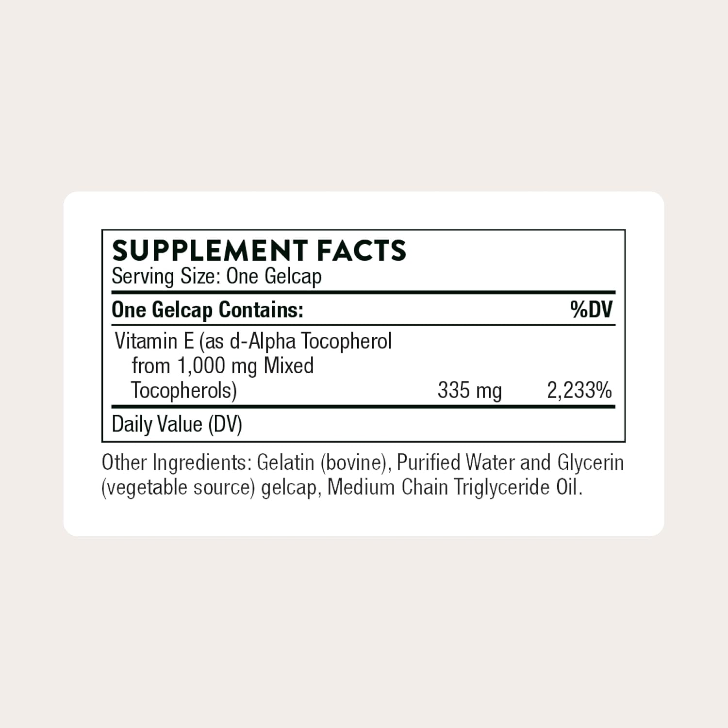 THORNE Ultimate-E, Vitamin E from Mixed Tocopherols Supplement, 60 Softgels | Supports Cardiovascular Health & Antioxidant Protection*, Gluten