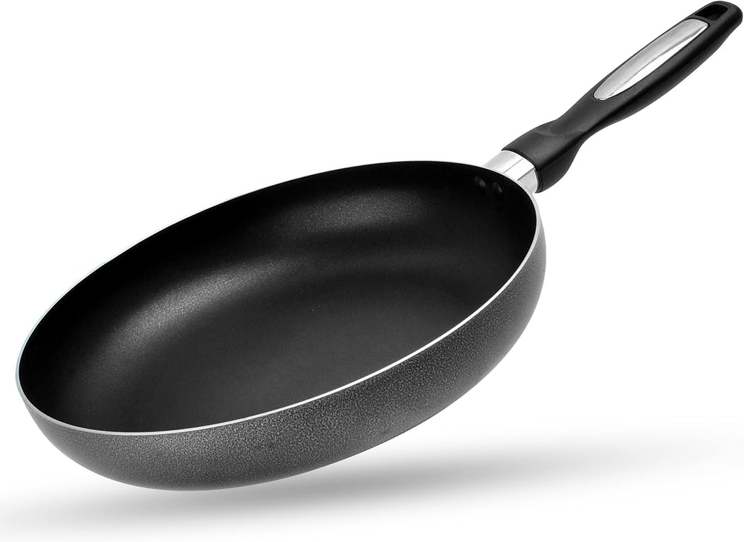 Alpine Cuisine Fry Pan 13-Inch Nonstick Coating Gray, Frying Pans Nonstick for Stove with Stay Cool & Comfortable Handle, Durable Nonstick Cookware, Ideal for Family