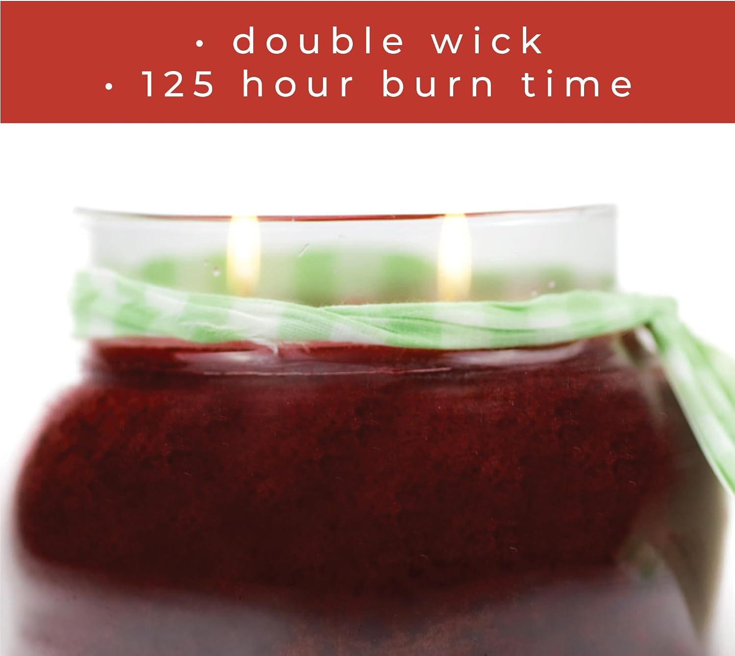 A Cheerful Giver - Juicy Apple - 34oz Papa Scented Candle Jar with Lid - Keepers of the Light - 155 Hours of Burn Time, Gift for Women, Red | Long Lasting Aromatherapy Candle with up to 155 Hours of Burn Time - Gift Ready (34oz)