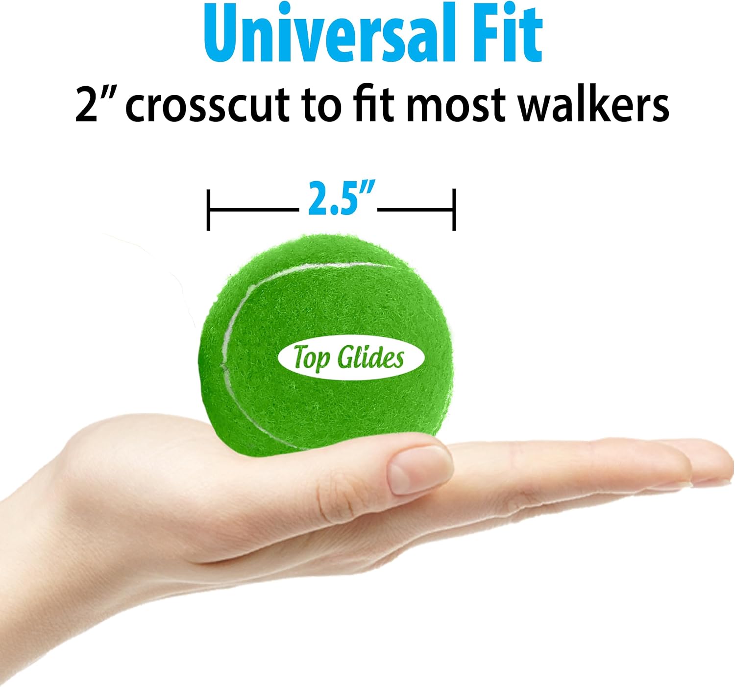 Top Glides Precut Walker Tennis Ball Glides