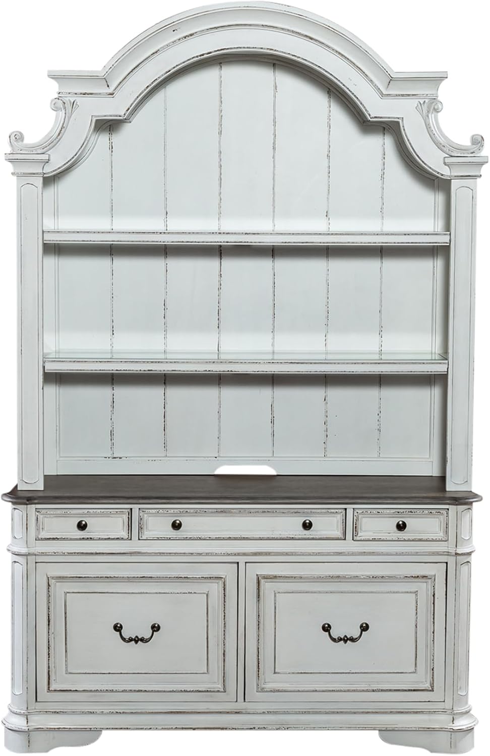 Liberty Furniture Industries Magnolia Manor Lift Top Writing Desk, W56 x D28 x H30, White