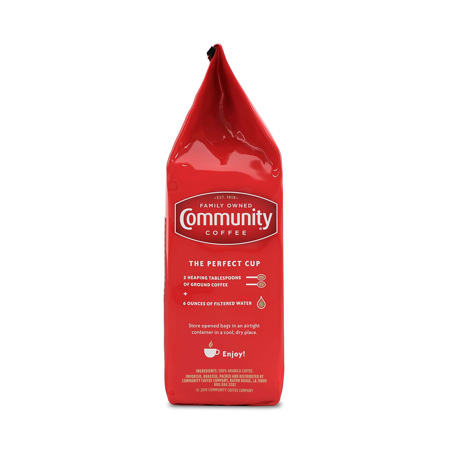 Community Coffee French Roast, Ground Coffee, Extra Dark Roast, 12 Ounce Bag (Pack of 1)