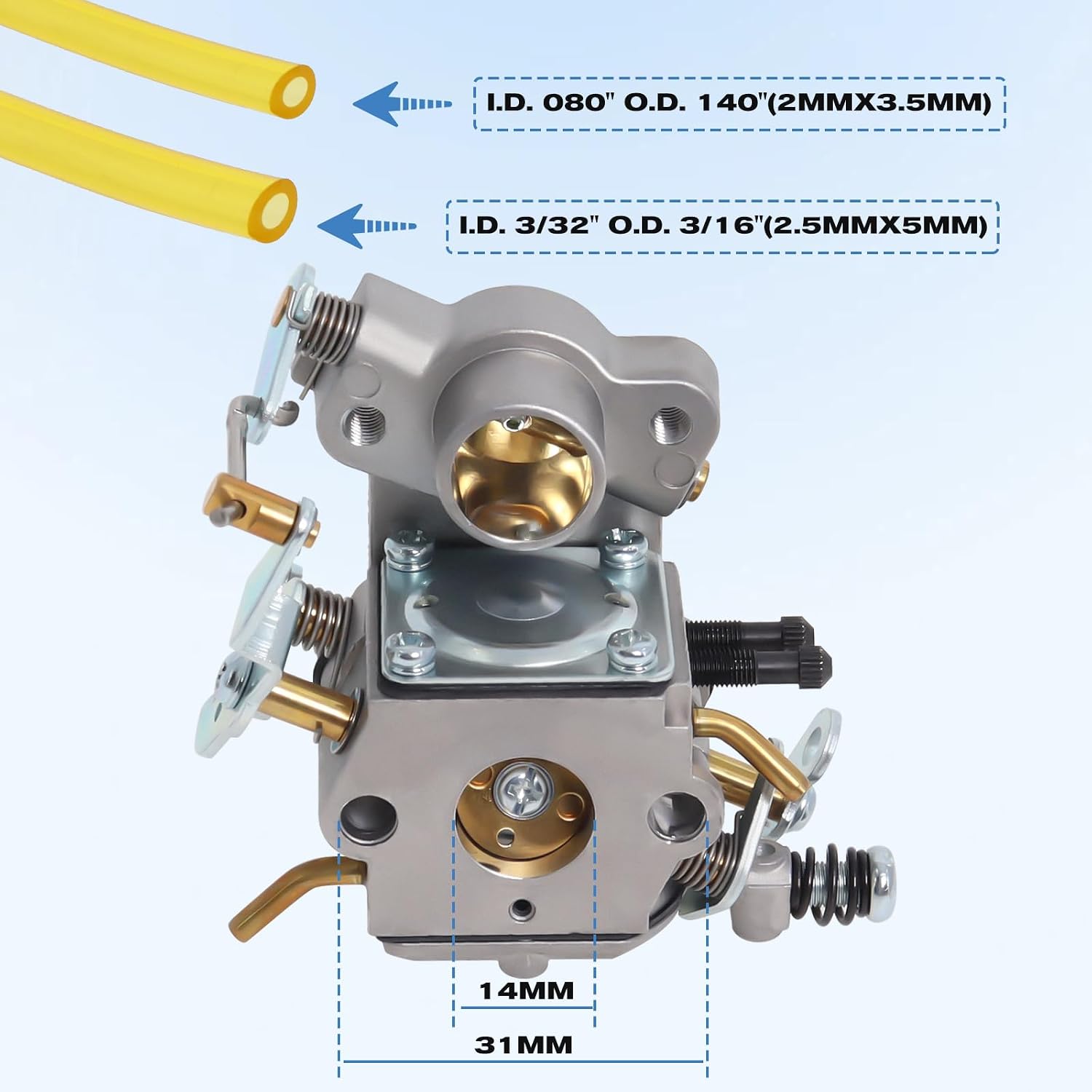 Podoy PP4218A P3314 Carburetor Compatible with Poulan Pro Chainsaw | Replaces 545070601 530070701 530035590, Compatible with P3416 P3816 PR4218 PP4218A 18" 35cc 42cc Craftsman ZAMA C1M-W26C
