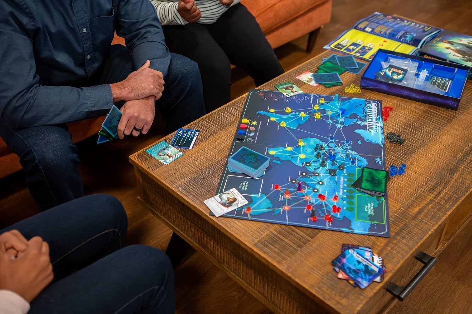 Pandemic Board Game - Cooperative Strategy for Adults & Families, Stop Global Disease Outbreaks, Adult Board Games, Teamwork & Strategy
