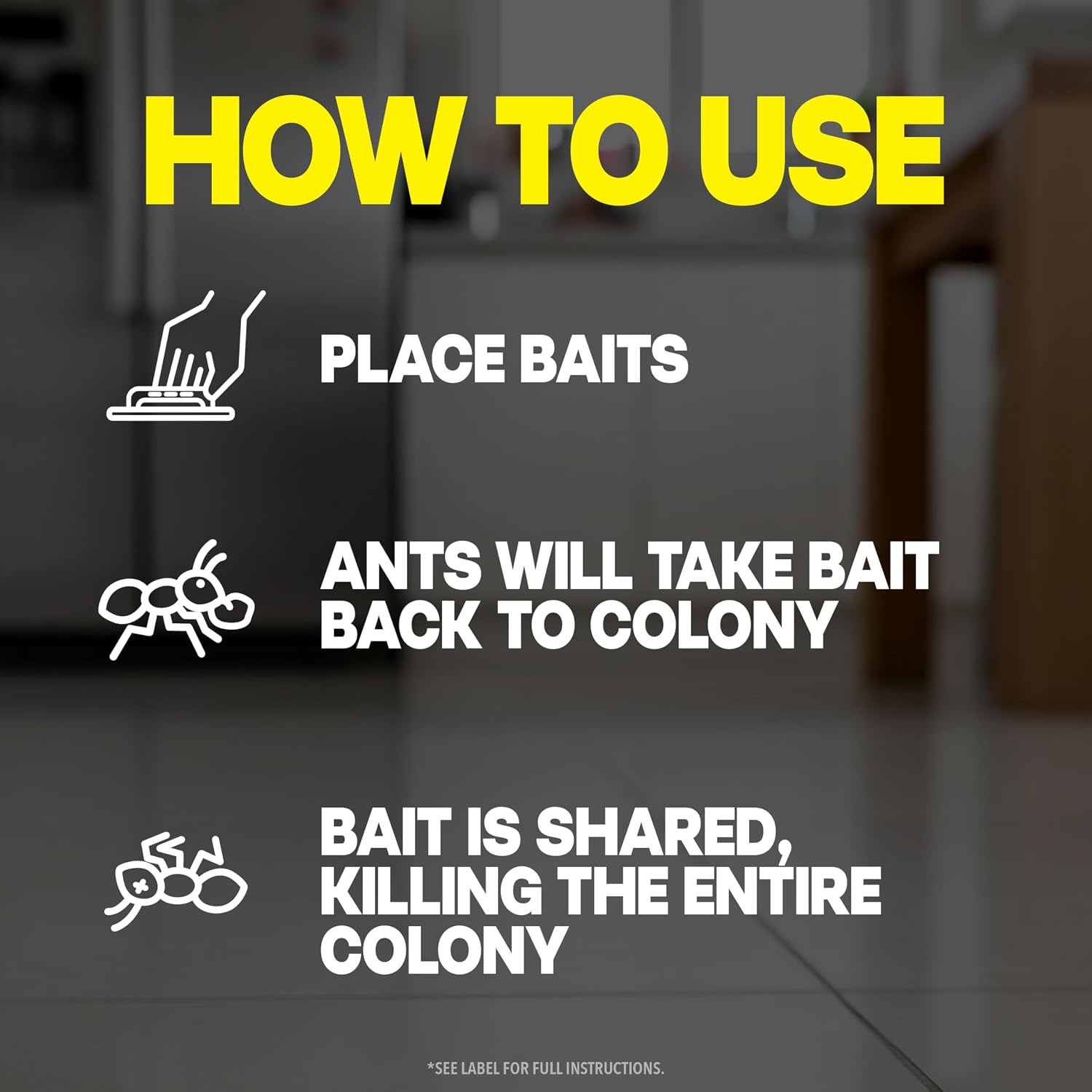 Raid Ant Killer Baits, Child Resistant Bug Killer for Indoor Home Use, 0.24 Oz, 8 Count