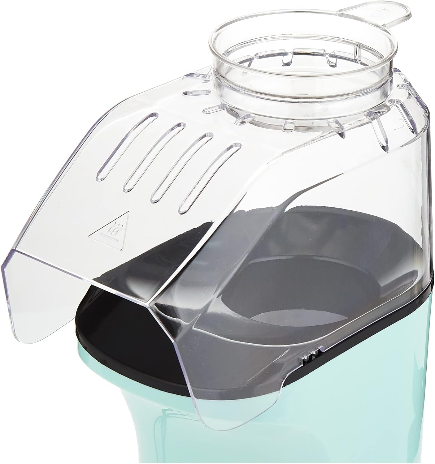Dash Fresh Pop Popcorn Maker, 16-Cup Hot Air Popper, Aqua | Electric Popcorn Machine, Oil-Free Air Popped Popcorn, Built-In Measuring Cup & Butter Melting Tray, Movie Night Snacks