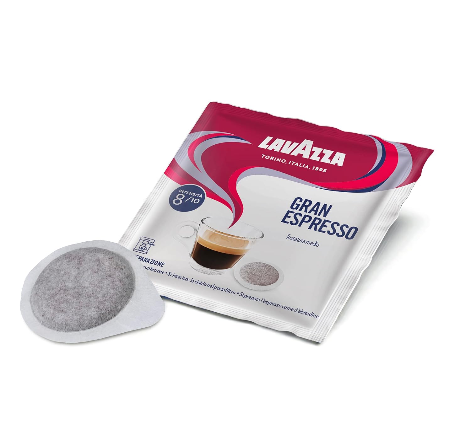 Lavazza Gran Espresso Single-Serve Coffee Pods, Dark Espresso Roast, Pack of 150