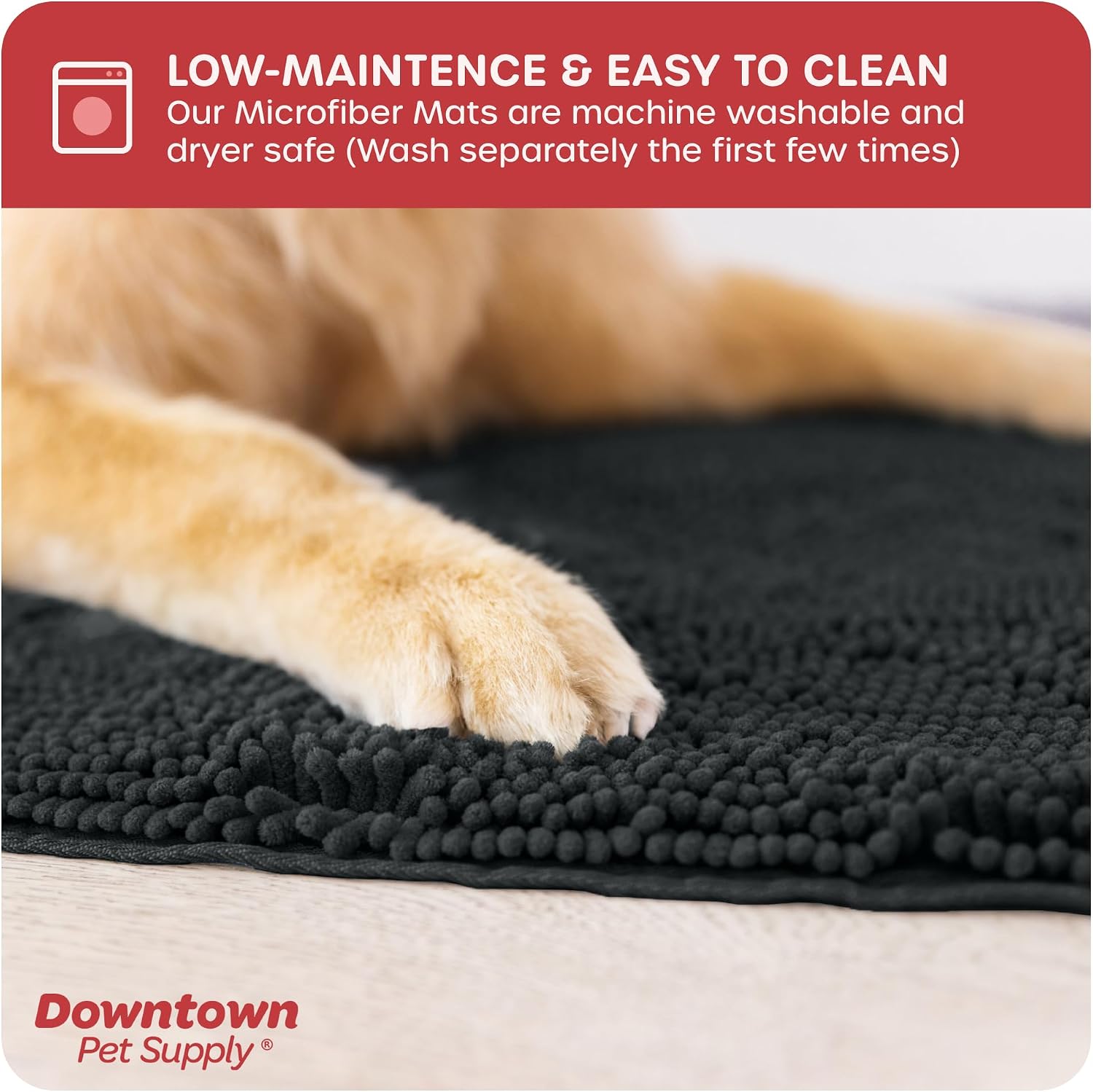 Dog Mud Mat, 31" x 20" Sage – Thick Microfiber Entry Rug for Snow, Mud & Salt – Absorbent, Quick-Dry, Washer-Safe & Non-Slip, Medium