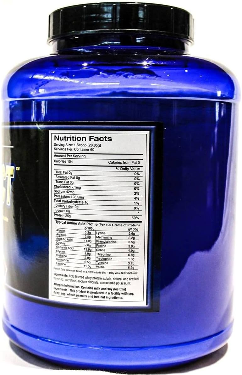 #1 Whey Protein Isolate Shake- Iso-Respect Protein Vanilla 60 Servings– Best Whey Protein Powder for Women & Men – No Lactose - Mixes with a Spoon