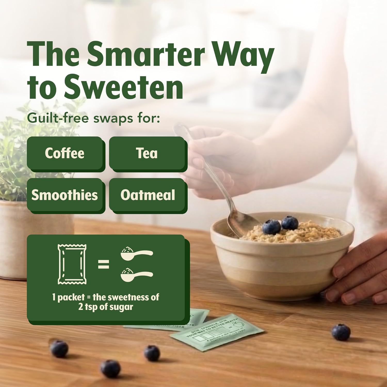 SweetLeaf Stevia Powder Sweetener, Sugar Free - 70 Packets (2 Pack) | Zero Calorie Sweetener No Erythritol, Stevia Leaf Extract, Natural Sugar Substitute for Coffee & Baking, Prebiotic Fiber