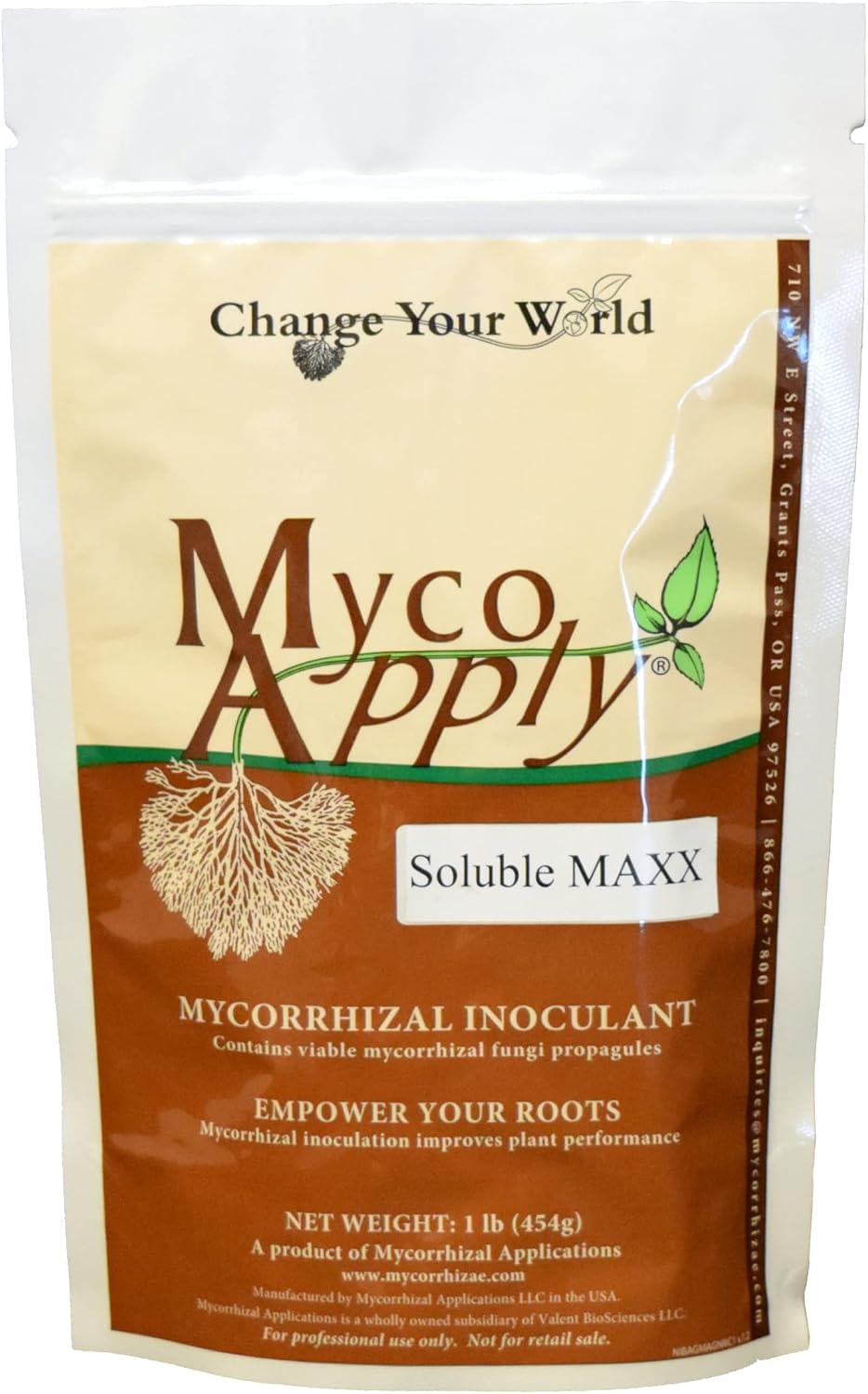 MycoApply Soluble MAXX Mycorrhizae Root Enhancer - 1 lb Bag