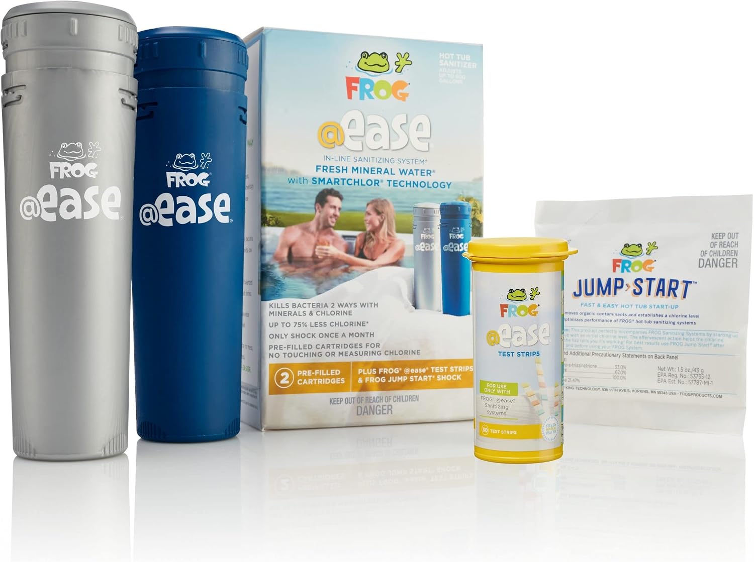 FROG @Ease in-Line Sanitizing System for Hot Tubs, for use in Marquis Spas, Caldera Spas, Artesian Spas and Hot Springs Spas up to 600 gallons