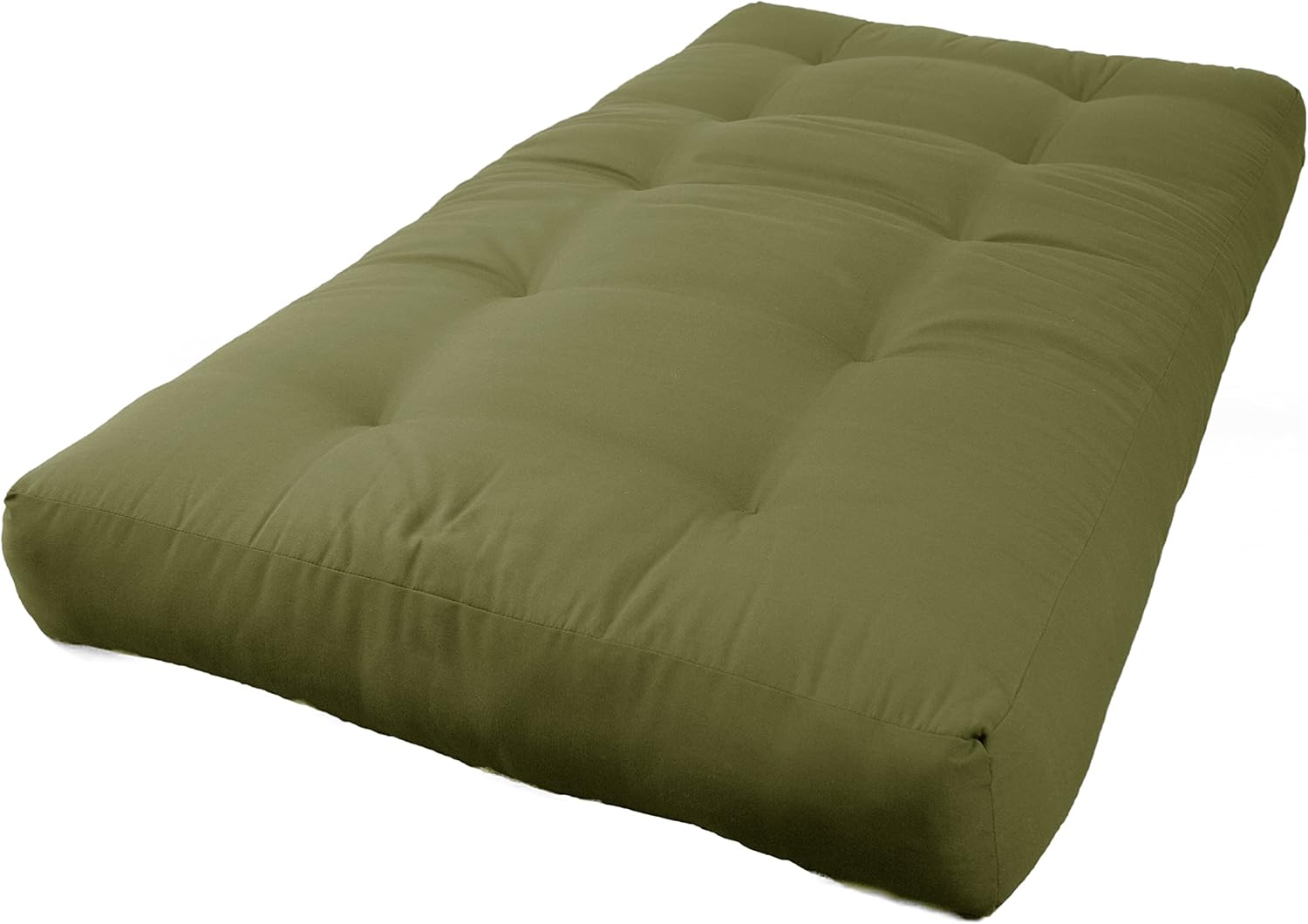 Blazing Needles Renewal 7" Twill Futon Mattress, Full, Aqua Blue
