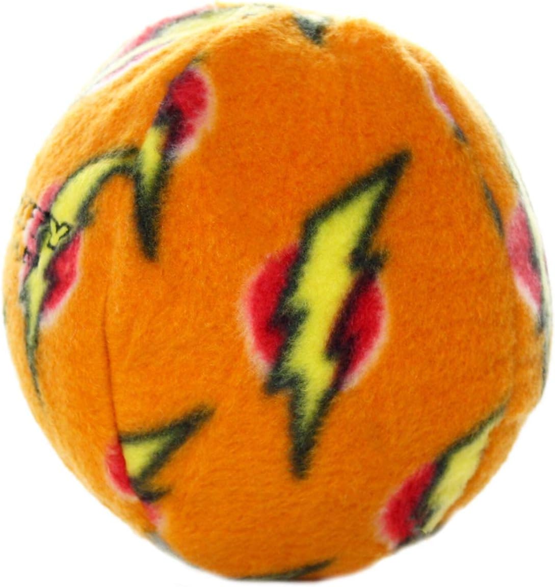 MIGHTY Tuffy 2 Pack Medium Ball Dog Toy: Ultra Durable Plush Toy with Multiple Layers & Reinforced Seams, Washable and Floats, Vinyl Ball & Fleece