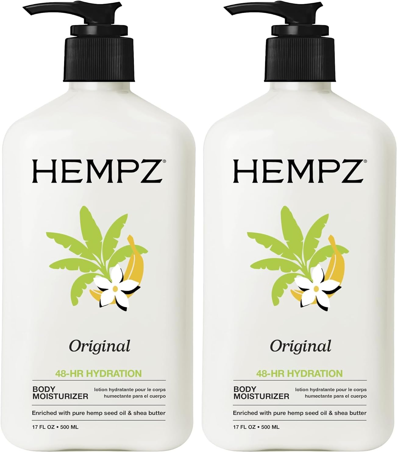 HEMPZ Body Lotion - Sweet Pineapple and Honey Melon - Daily Moisturizing Cream - 17oz