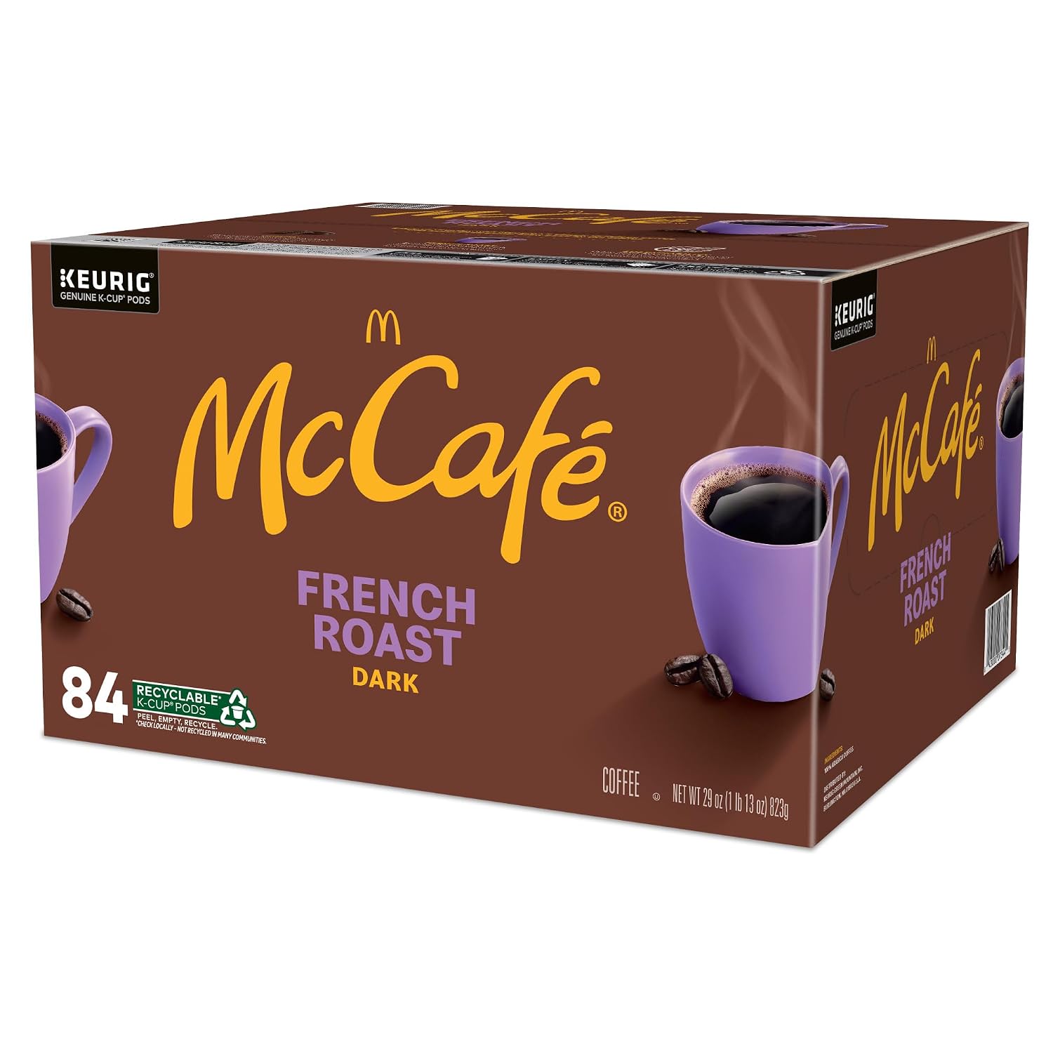 McCafe French Roast, Single Serve Coffee Keurig K-Cup Pods, Dark Roast, 96 Count (4 Packs of 24)
