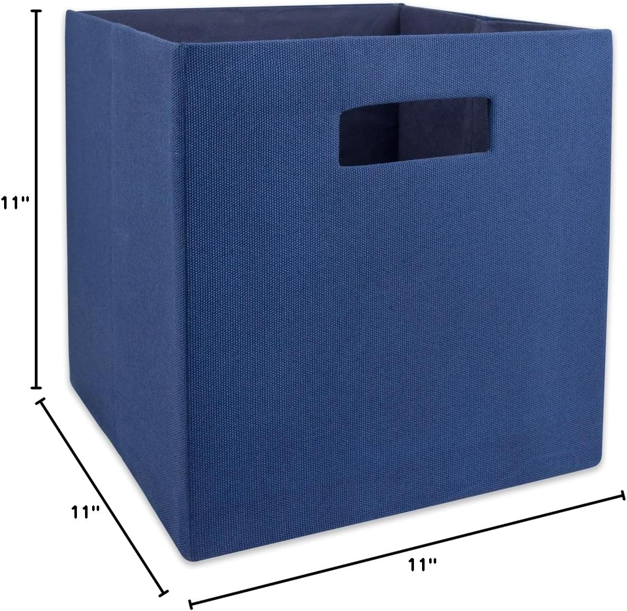 DII Fabric Storage Cube Organizer Bin 13x13x13 Foldable, Teal