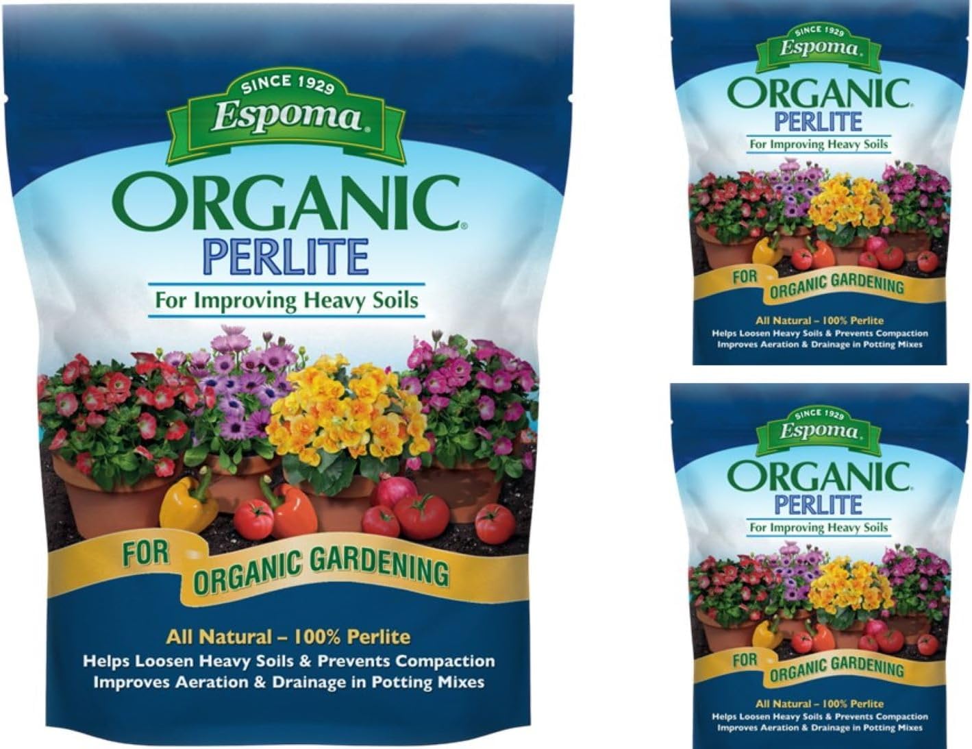 Espoma Organic Perlite, All Natural and Approved for Organic Gardening. Helps Loosen and Aerate Heavy Soils